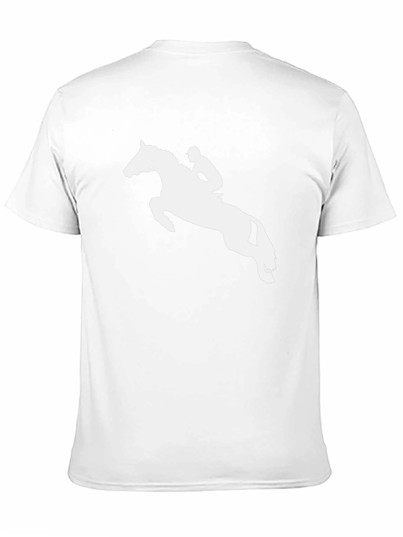 Equestrian Horse Jumping T-Shirt - Black