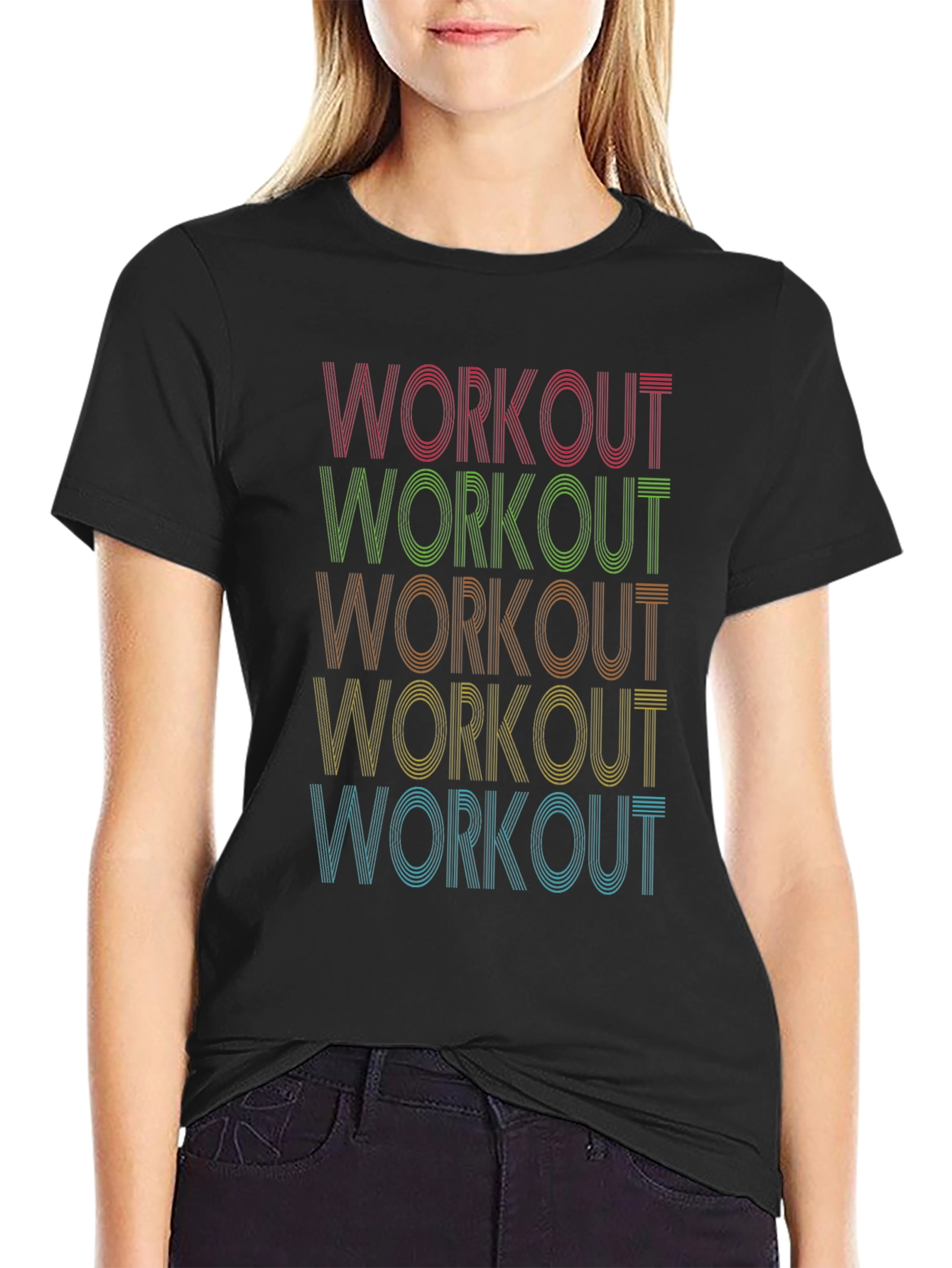 Retro Workout T-Shirt - Fitness Apparel