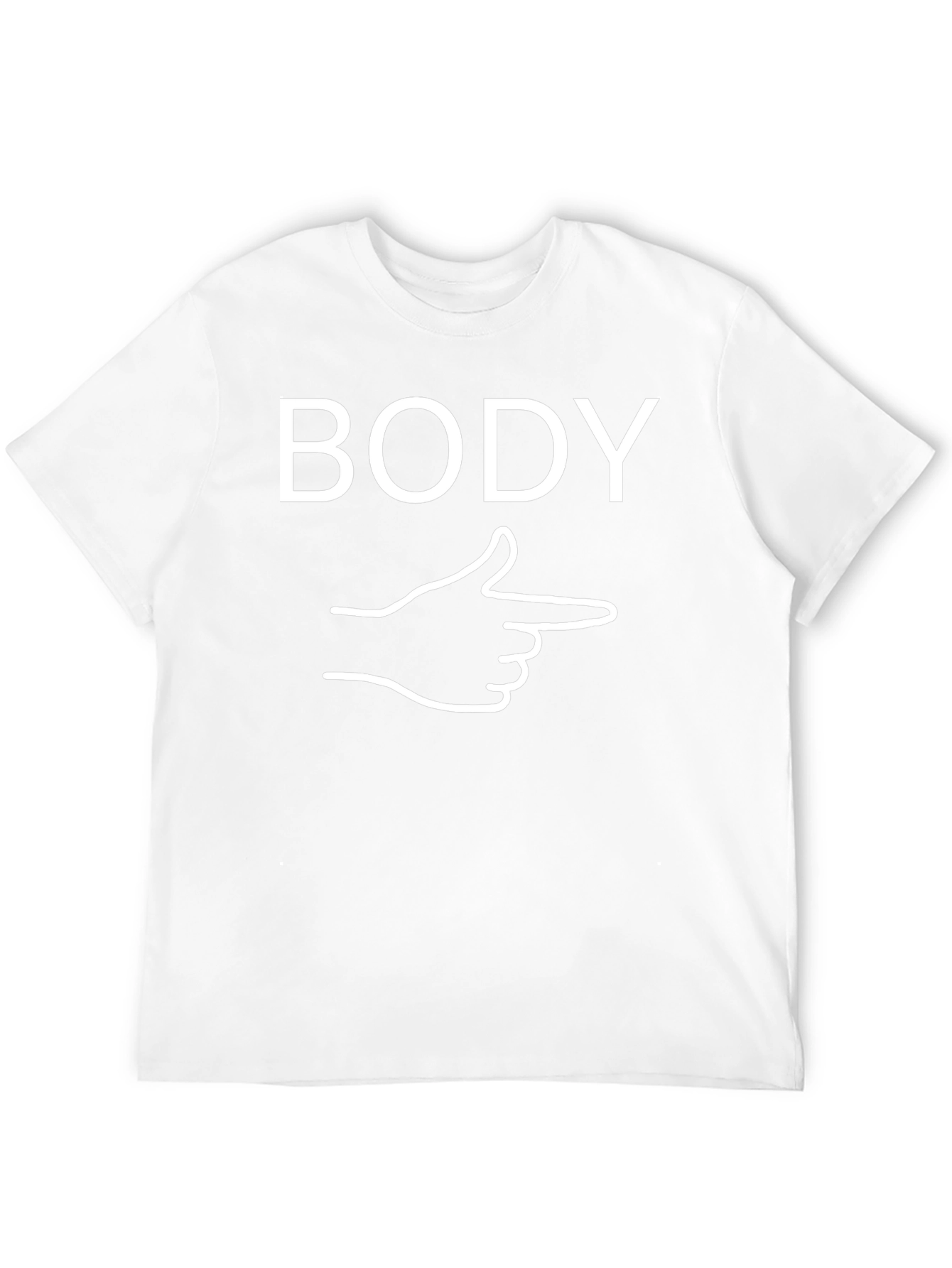 Funny BODY Pointing Hand Graphic Tee
