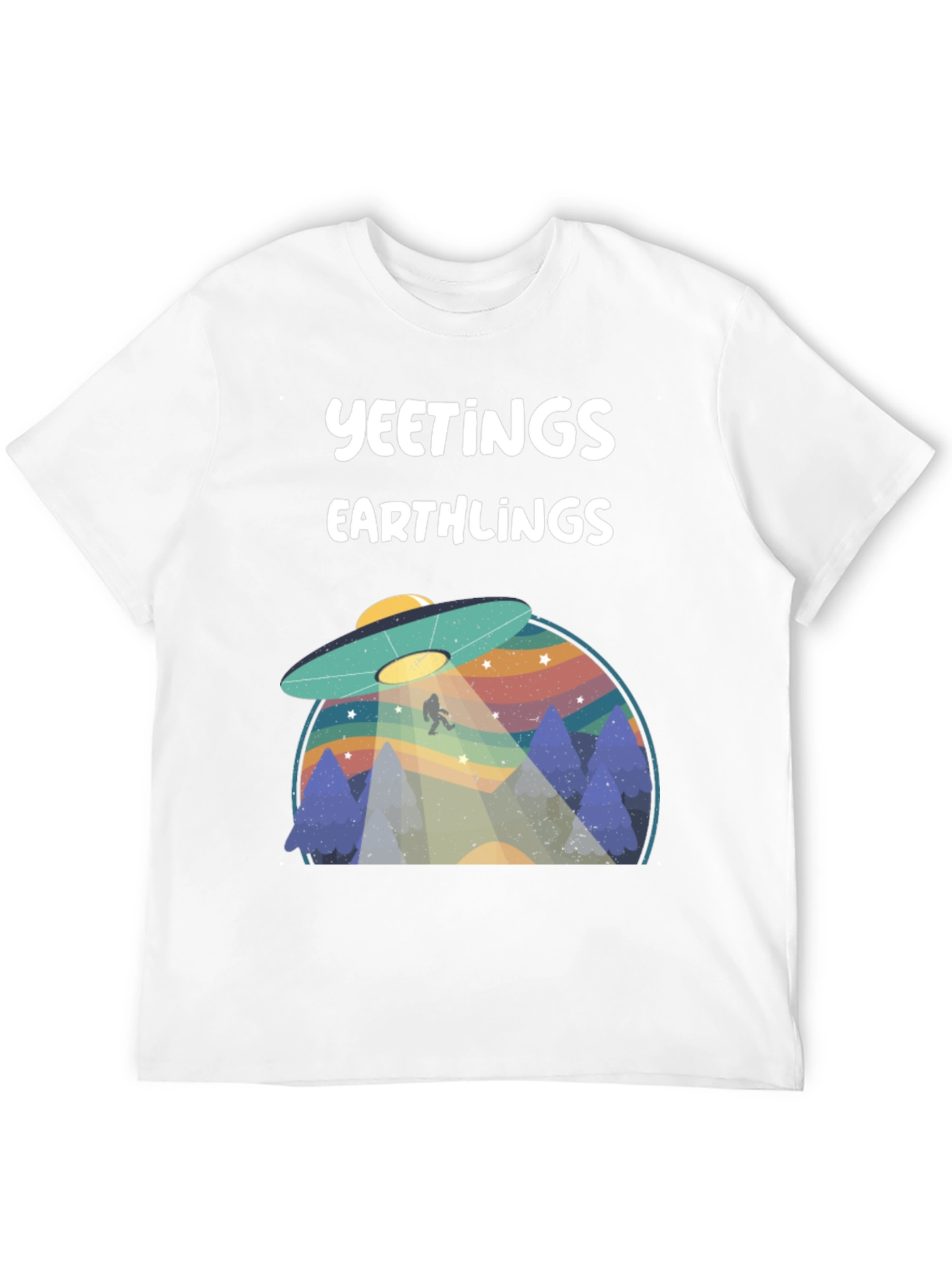 Yeetings Earthlings Graphic Tee - Black Cotton Blend