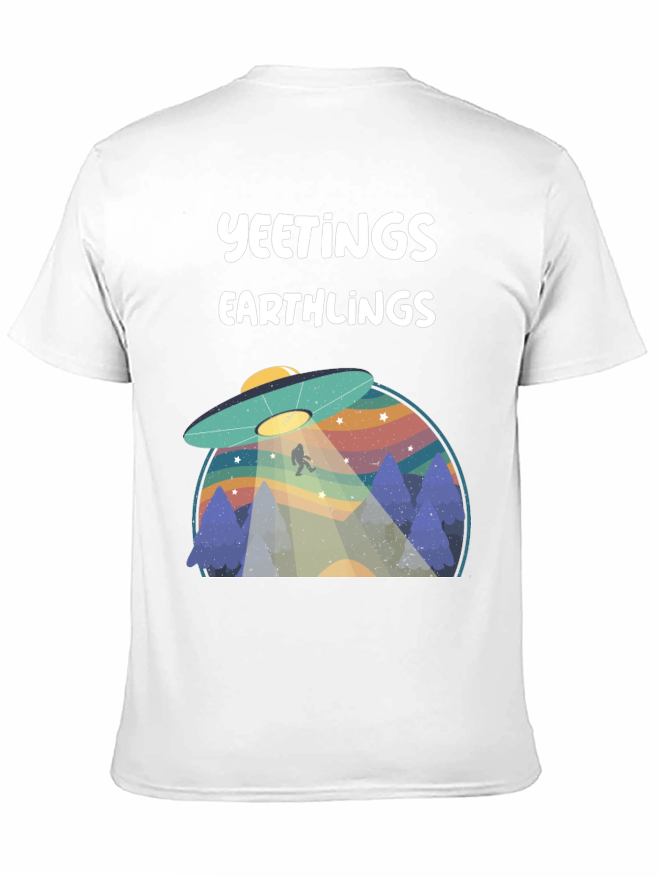 Yeetings Earthlings Graphic Tee - Black Cotton Blend