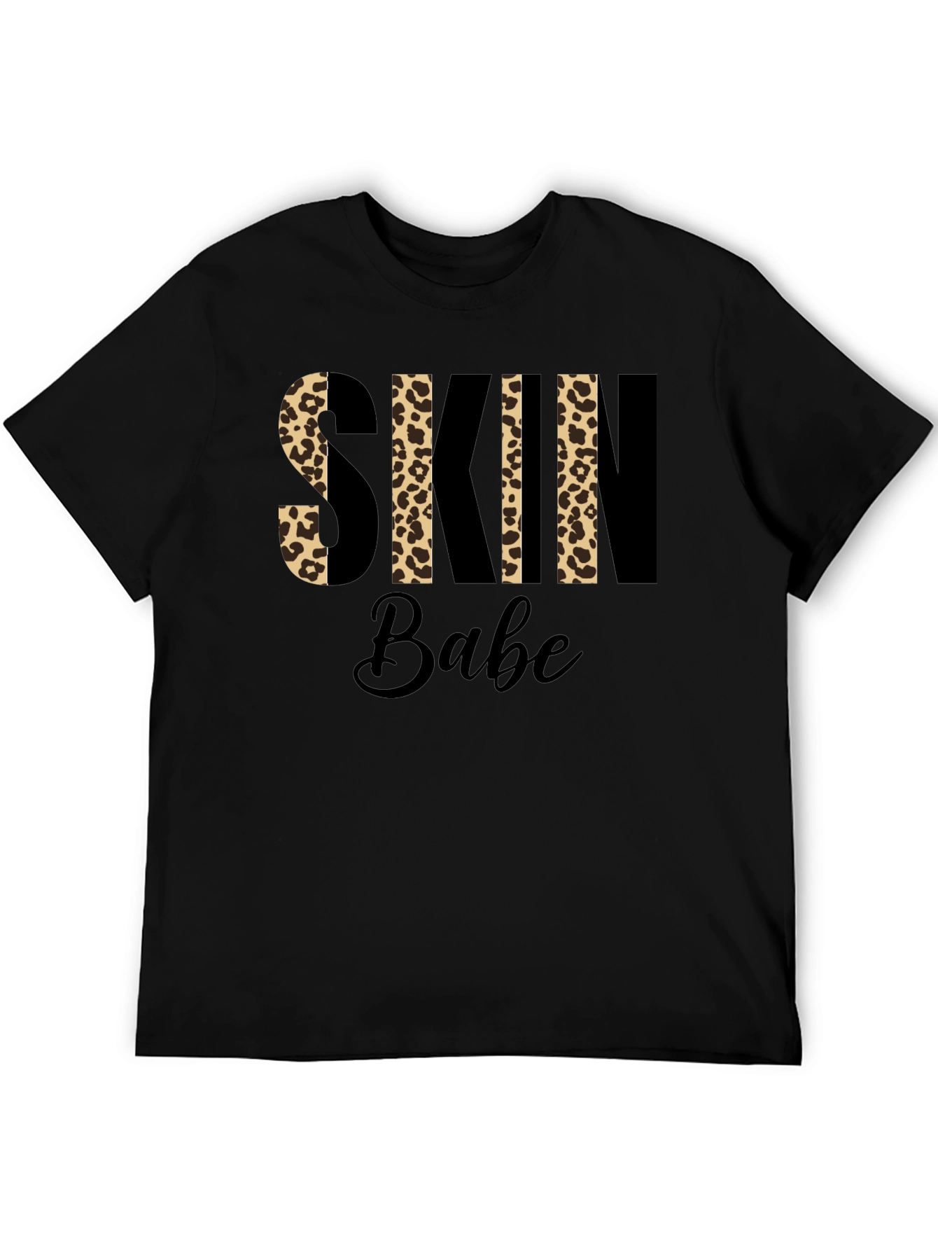 Leopard Print Skin Babe Graphic T-Shirt