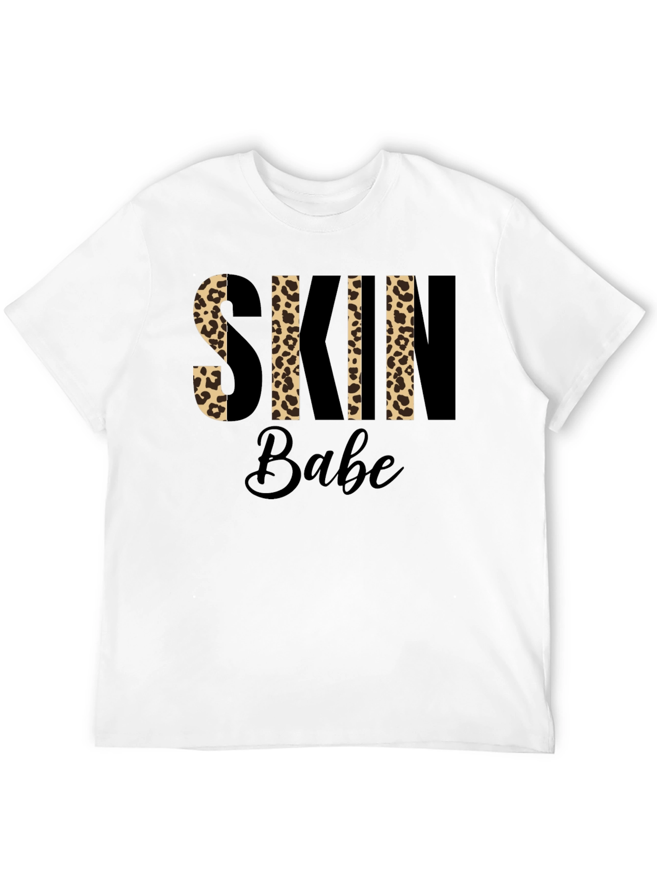 Leopard Print Skin Babe Graphic T-Shirt