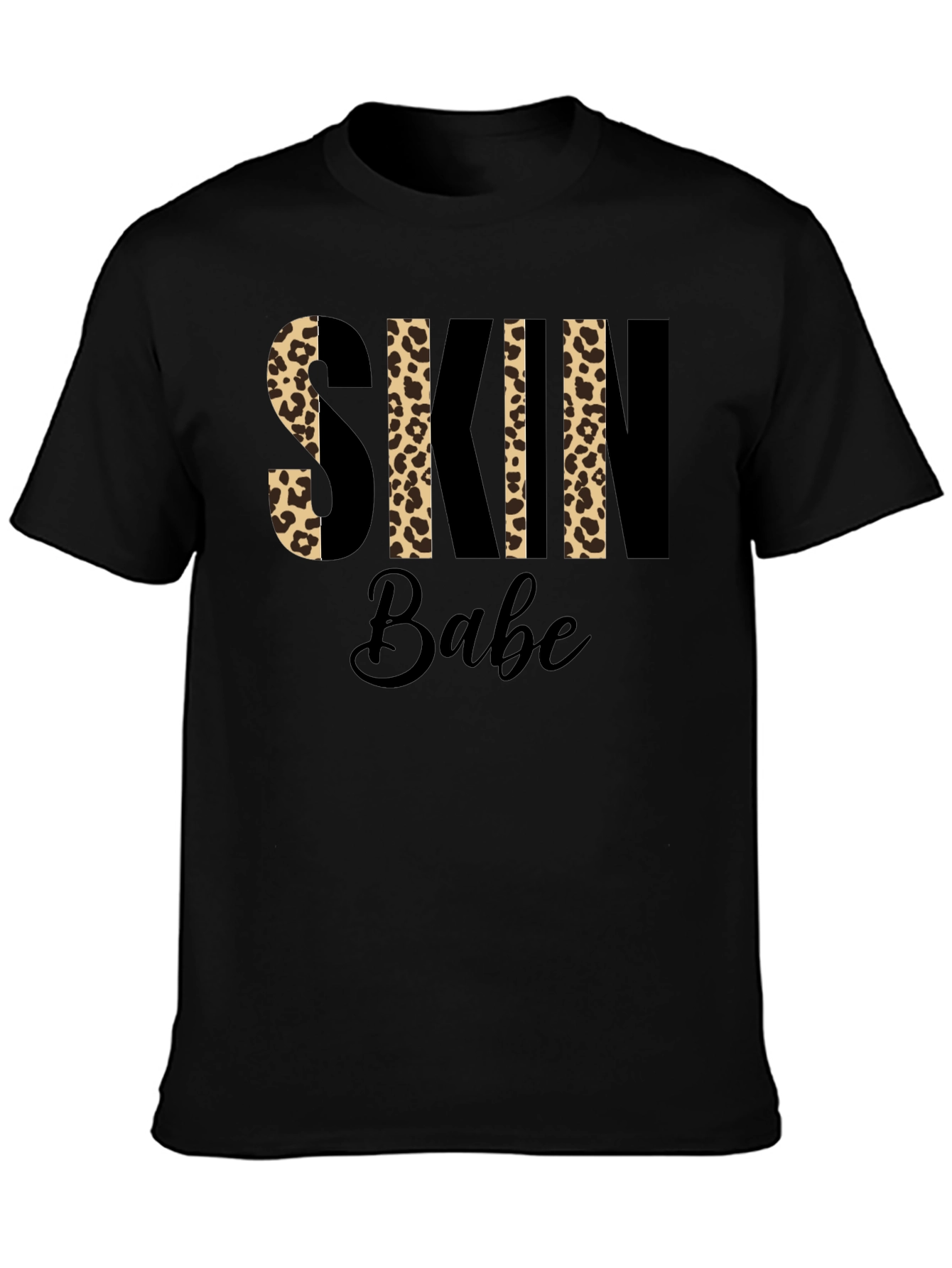 Leopard Print Skin Babe Graphic T-Shirt