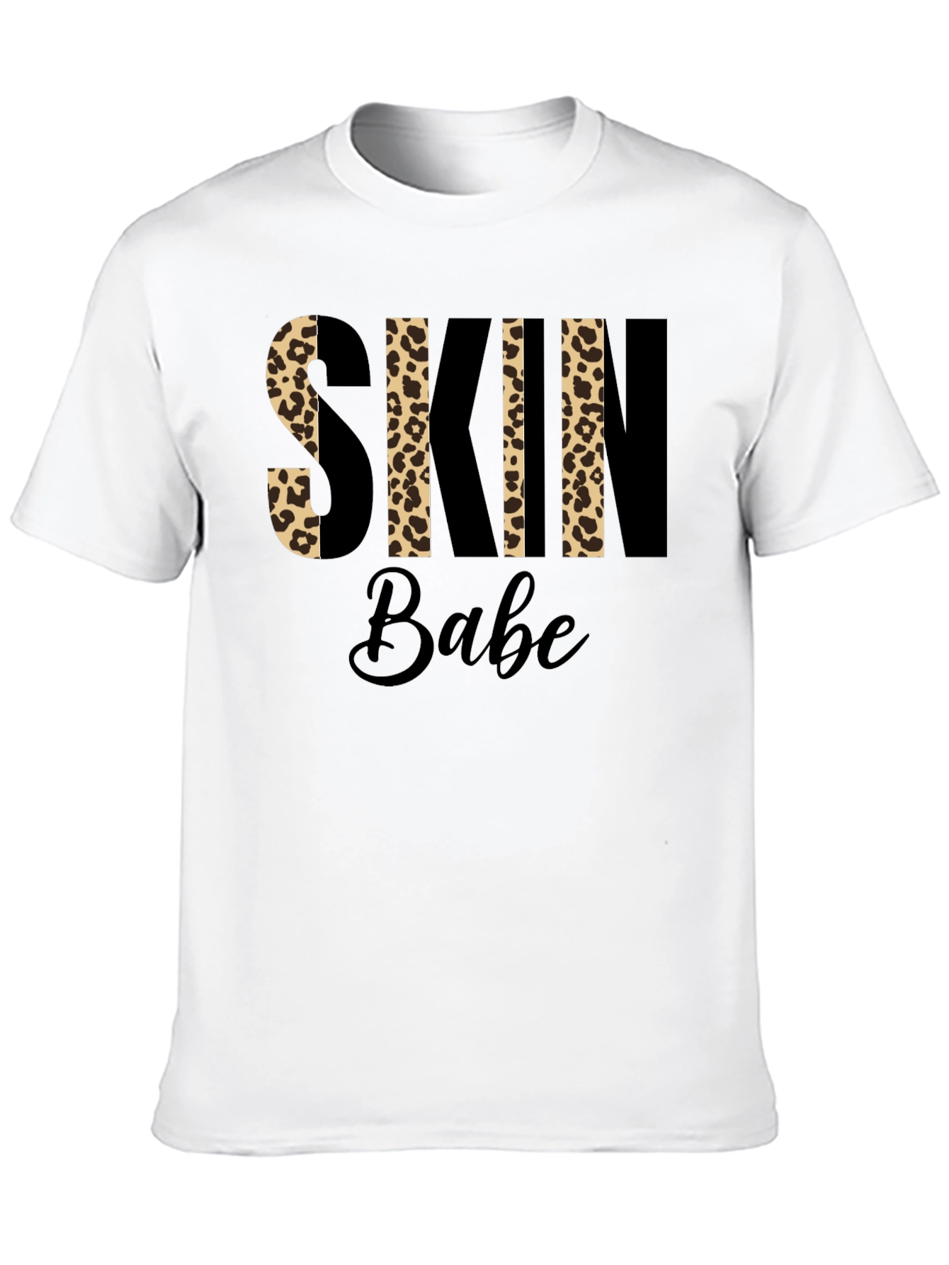 Leopard Print Skin Babe Graphic T-Shirt