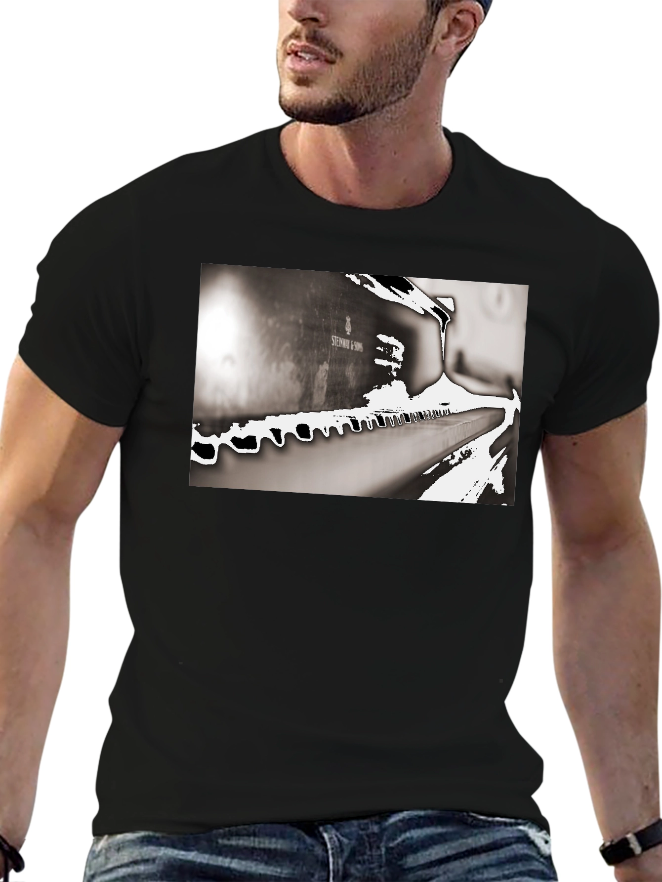 Piano Keys T-Shirt - Musical Design