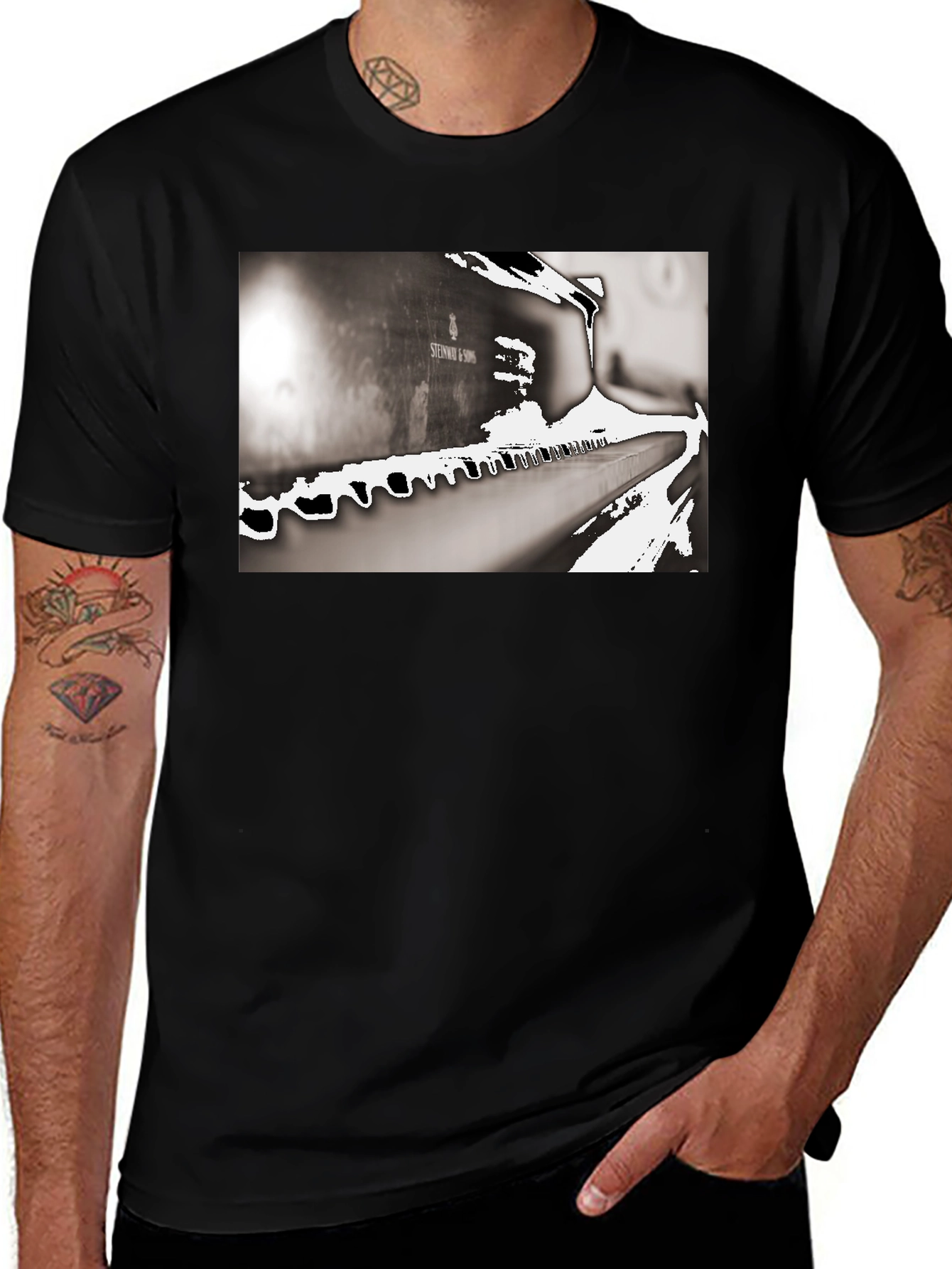 Piano Keys T-Shirt - Musical Design