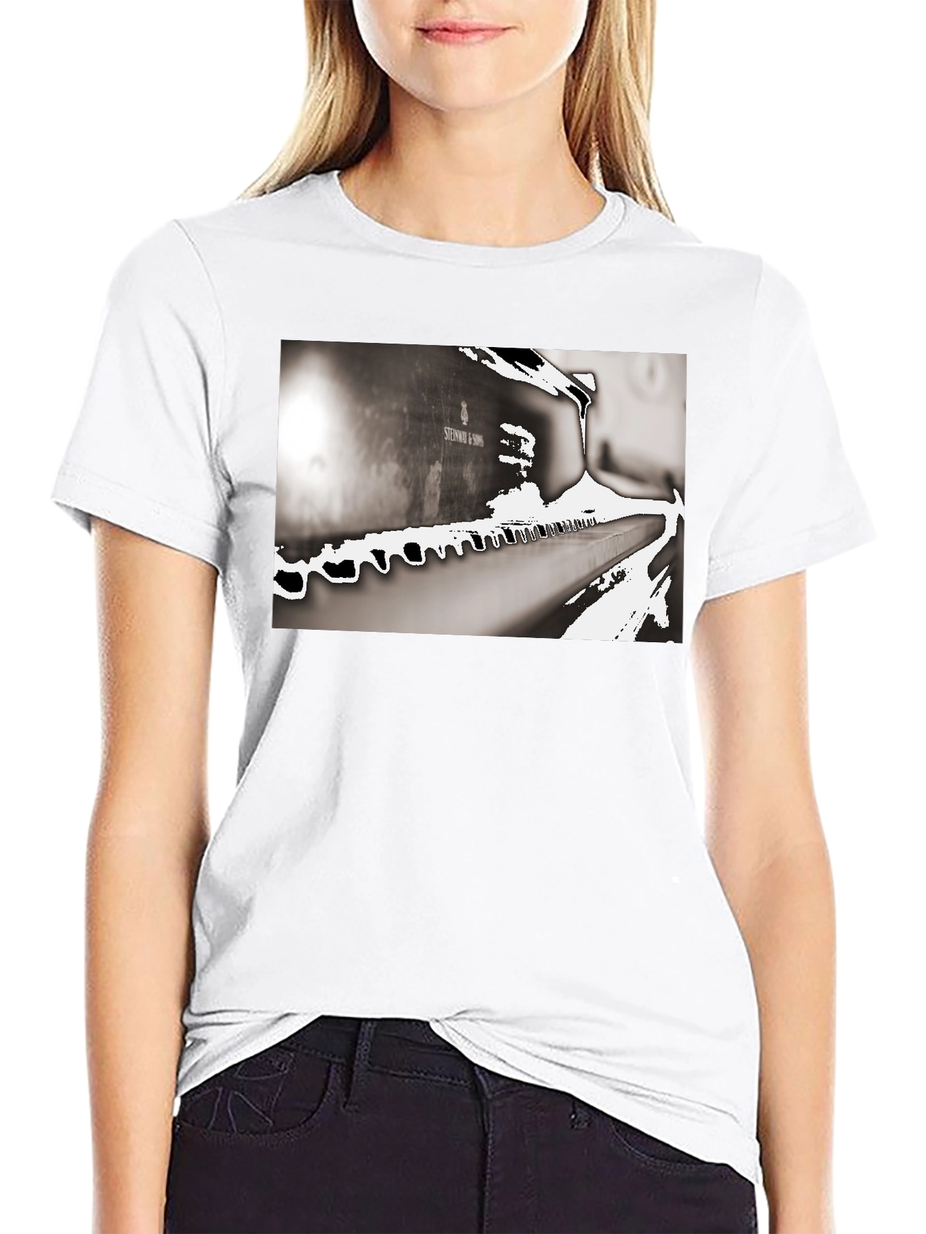 Piano Keys T-Shirt - Musical Design