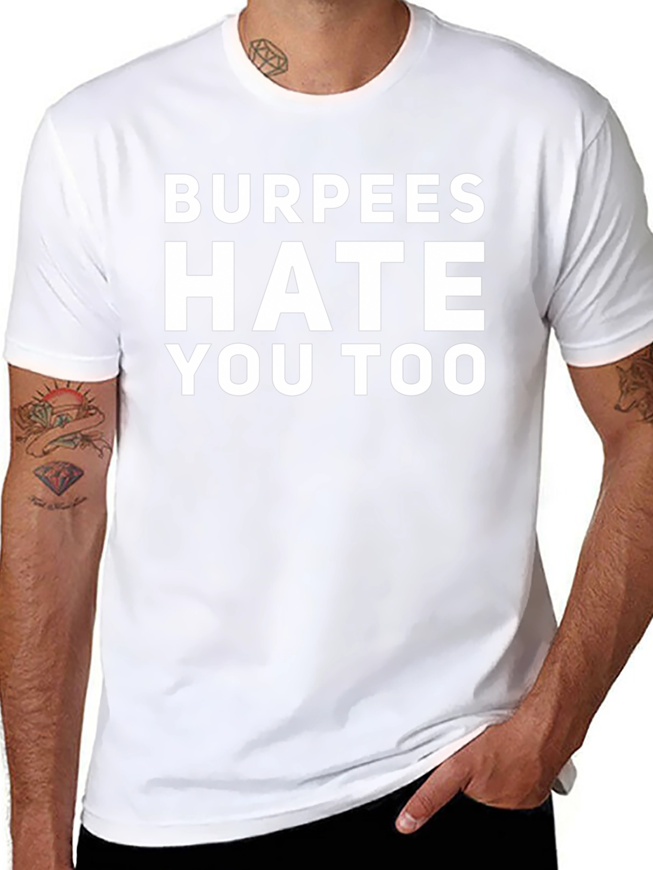 Burpees Hate You Too Graphic Tee