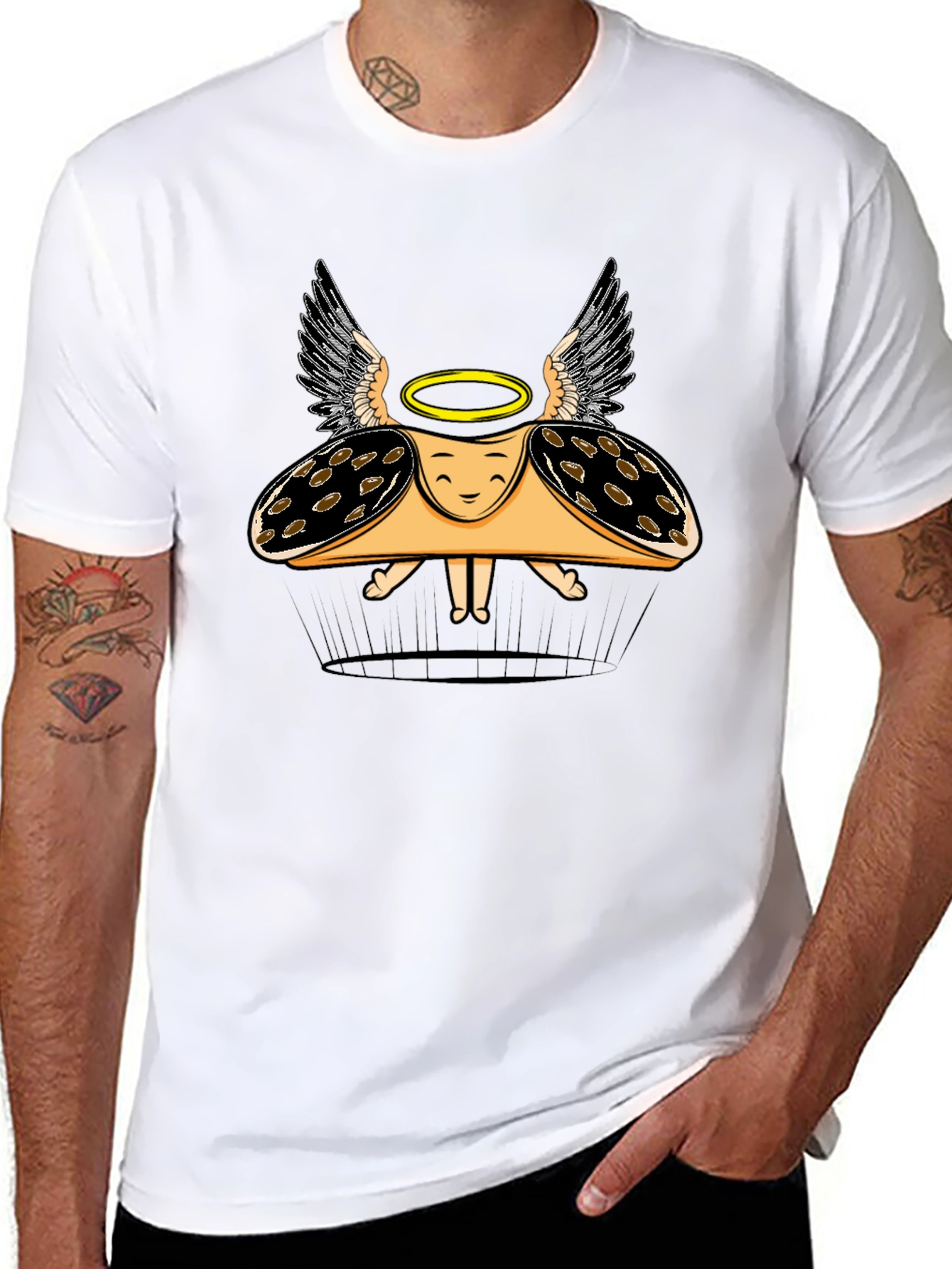 Taco Angel Graphic Tee - Black T-Shirt