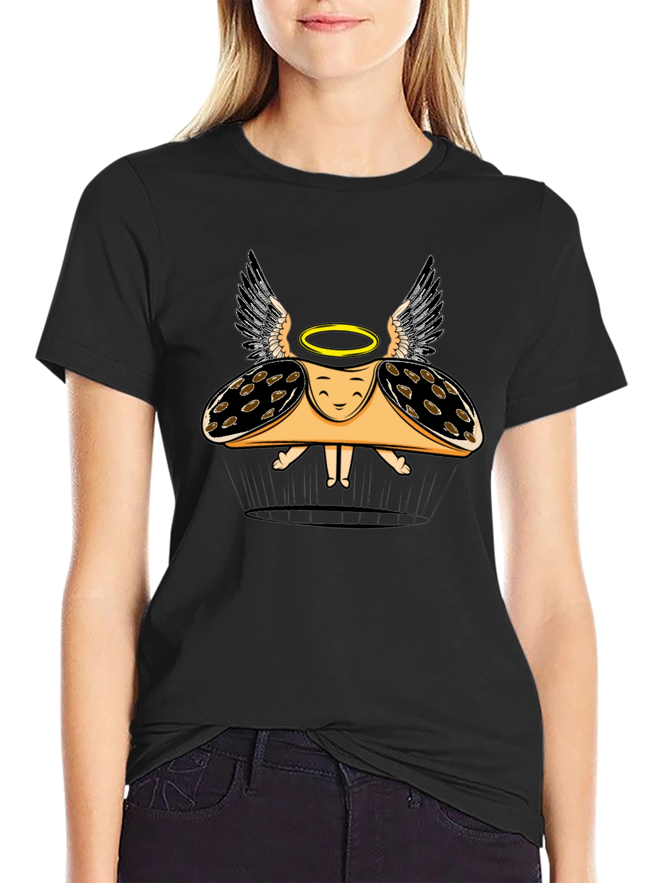 Taco Angel Graphic Tee - Black T-Shirt