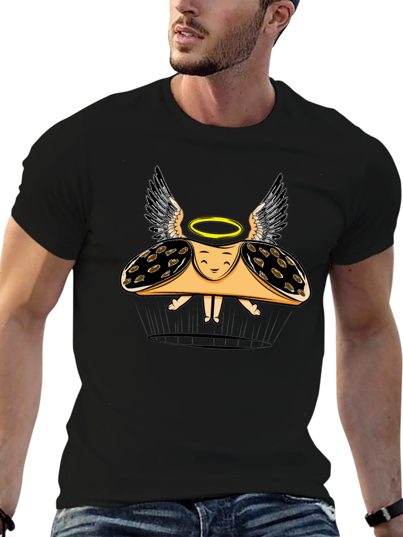 Taco Angel Graphic Tee - Black T-Shirt