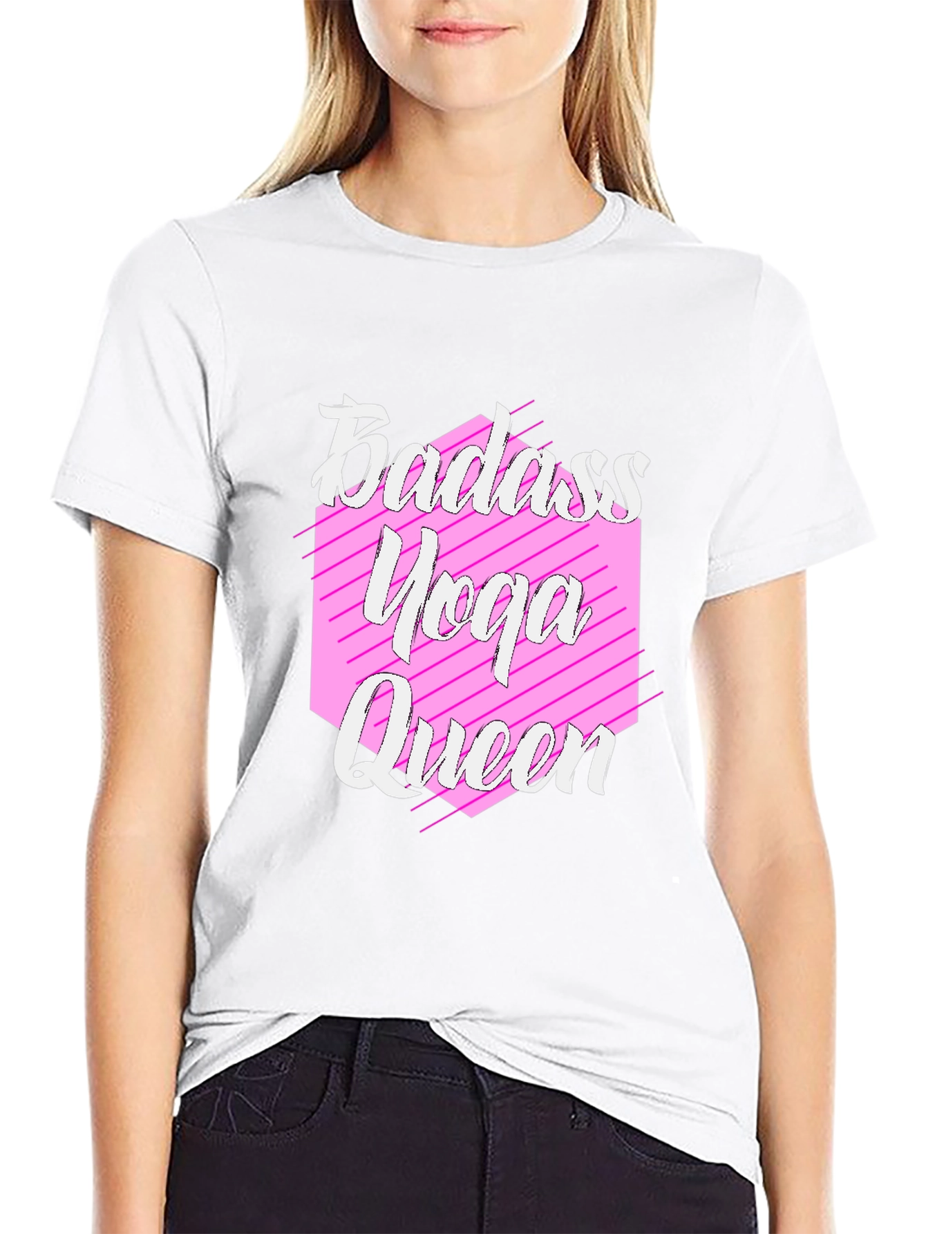 Badass Yoga Queen Graphic T-Shirt