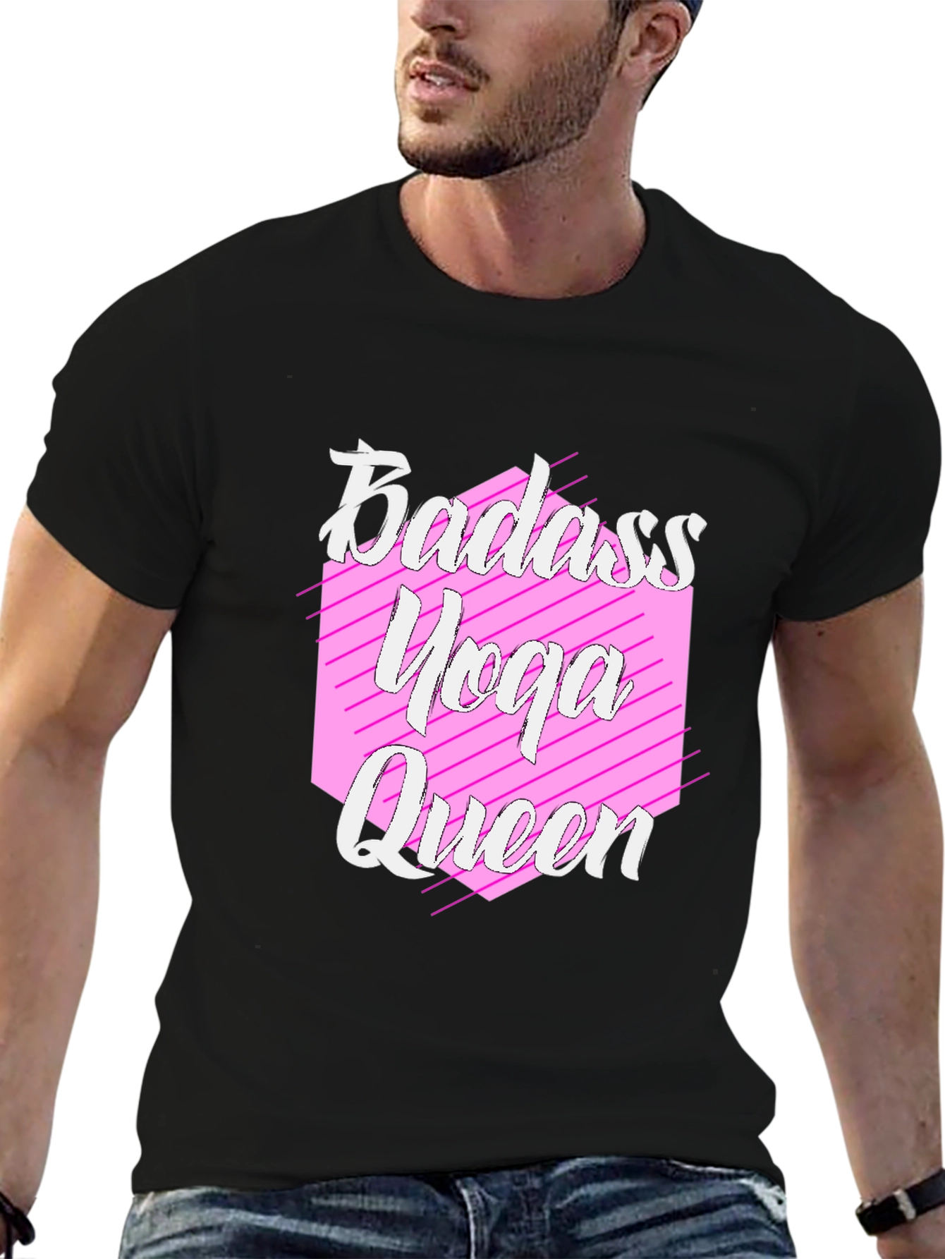 Badass Yoga Queen Graphic T-Shirt