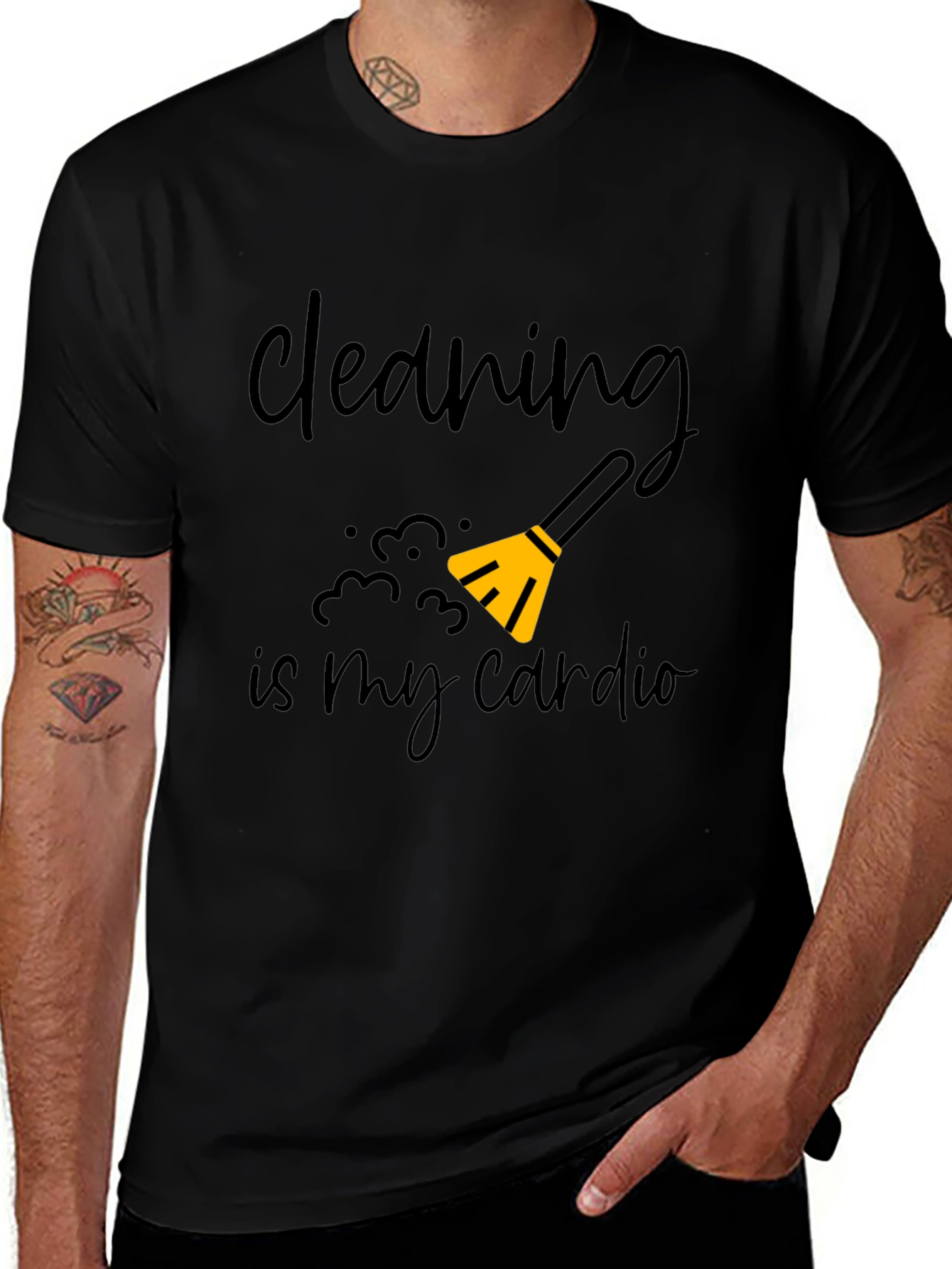 Cleaning is My Cardio Graphic Tee