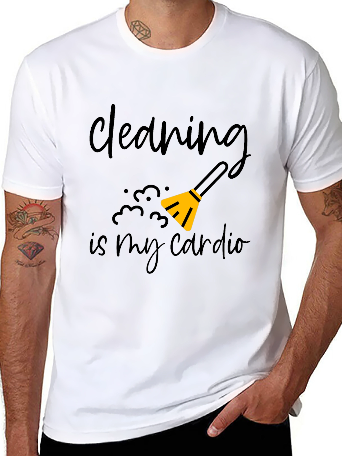Cleaning is My Cardio Graphic Tee