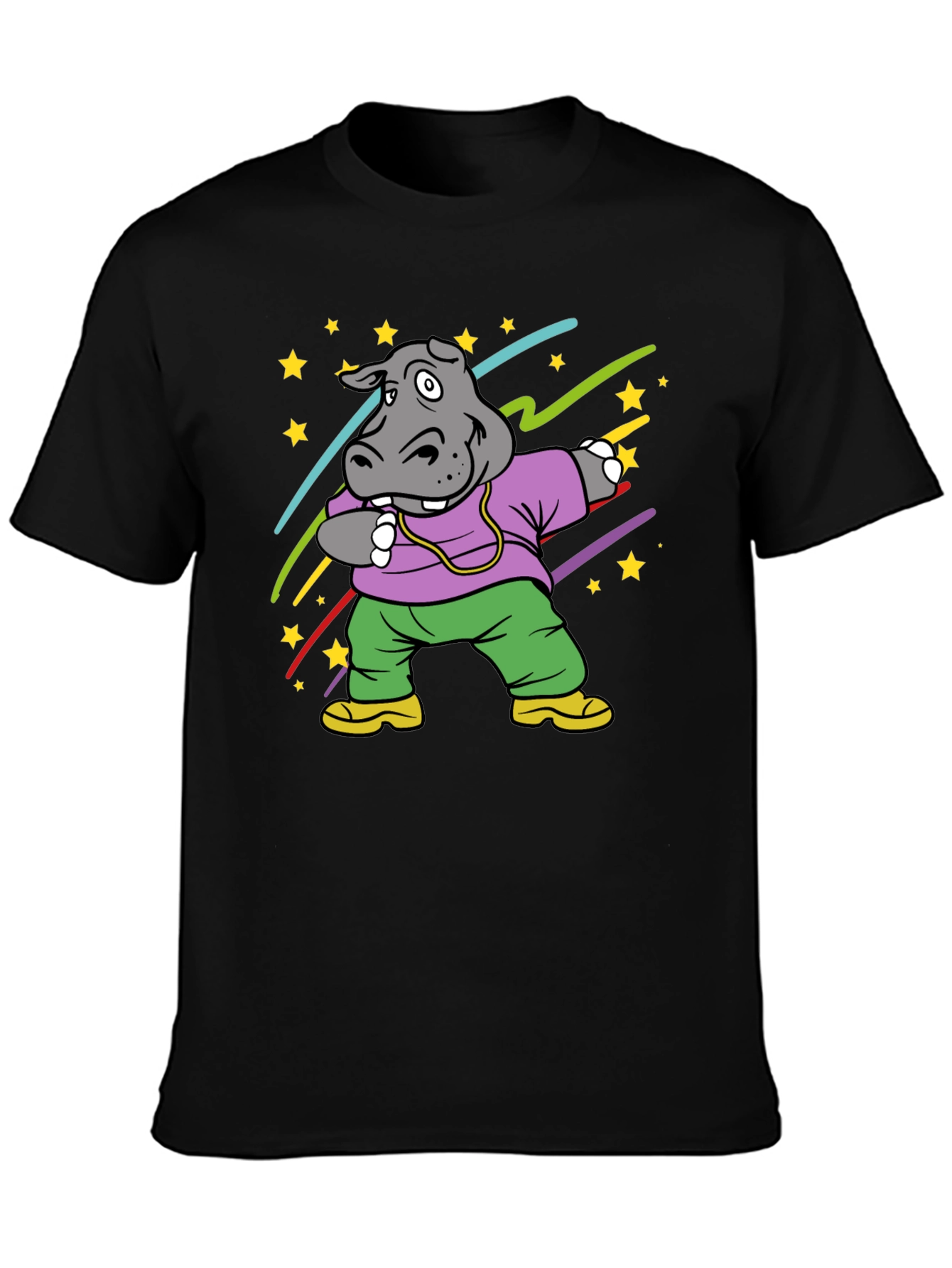 Hippo Dabbing Graphic T-Shirt