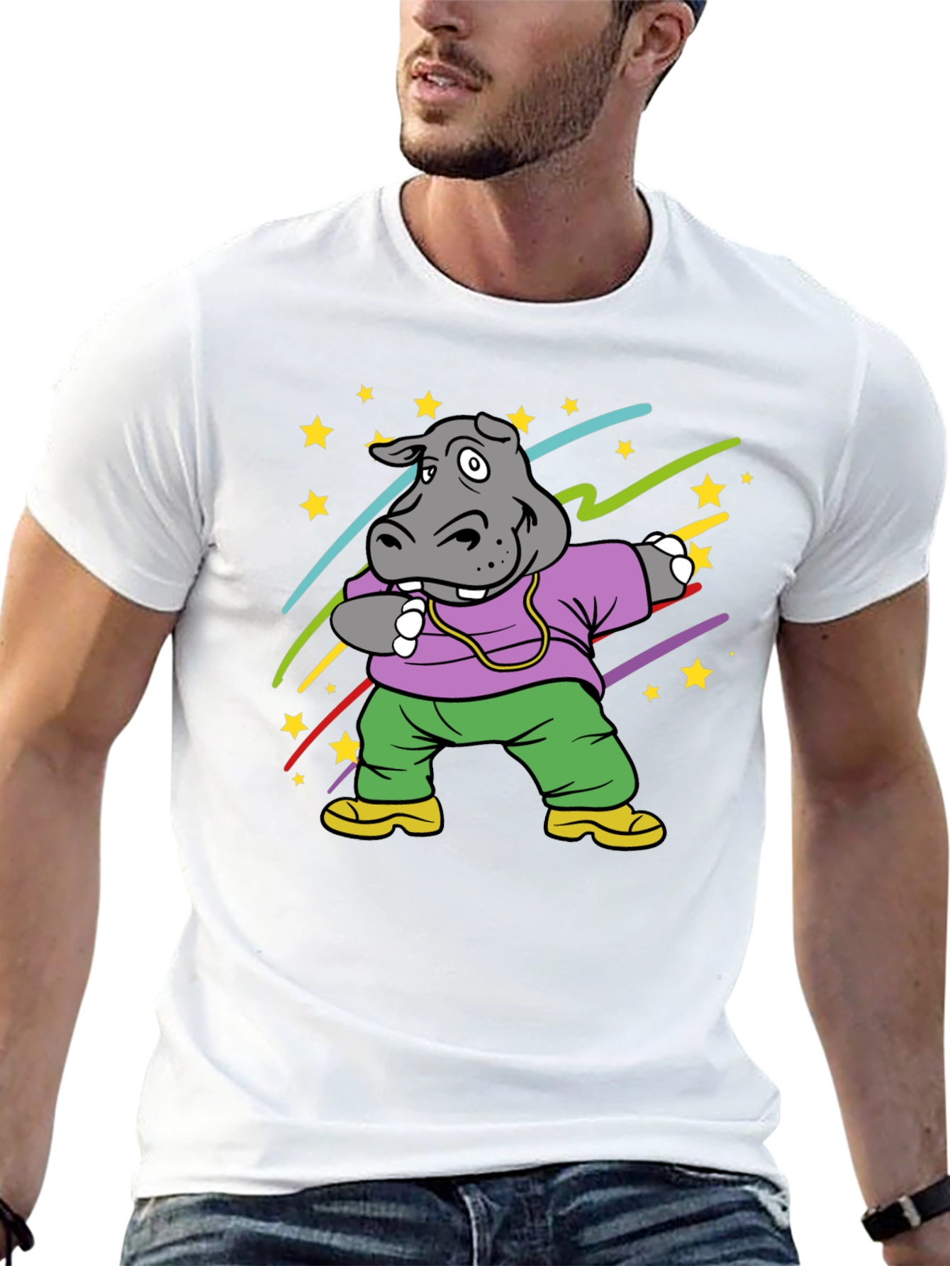 Hippo Dabbing Graphic T-Shirt