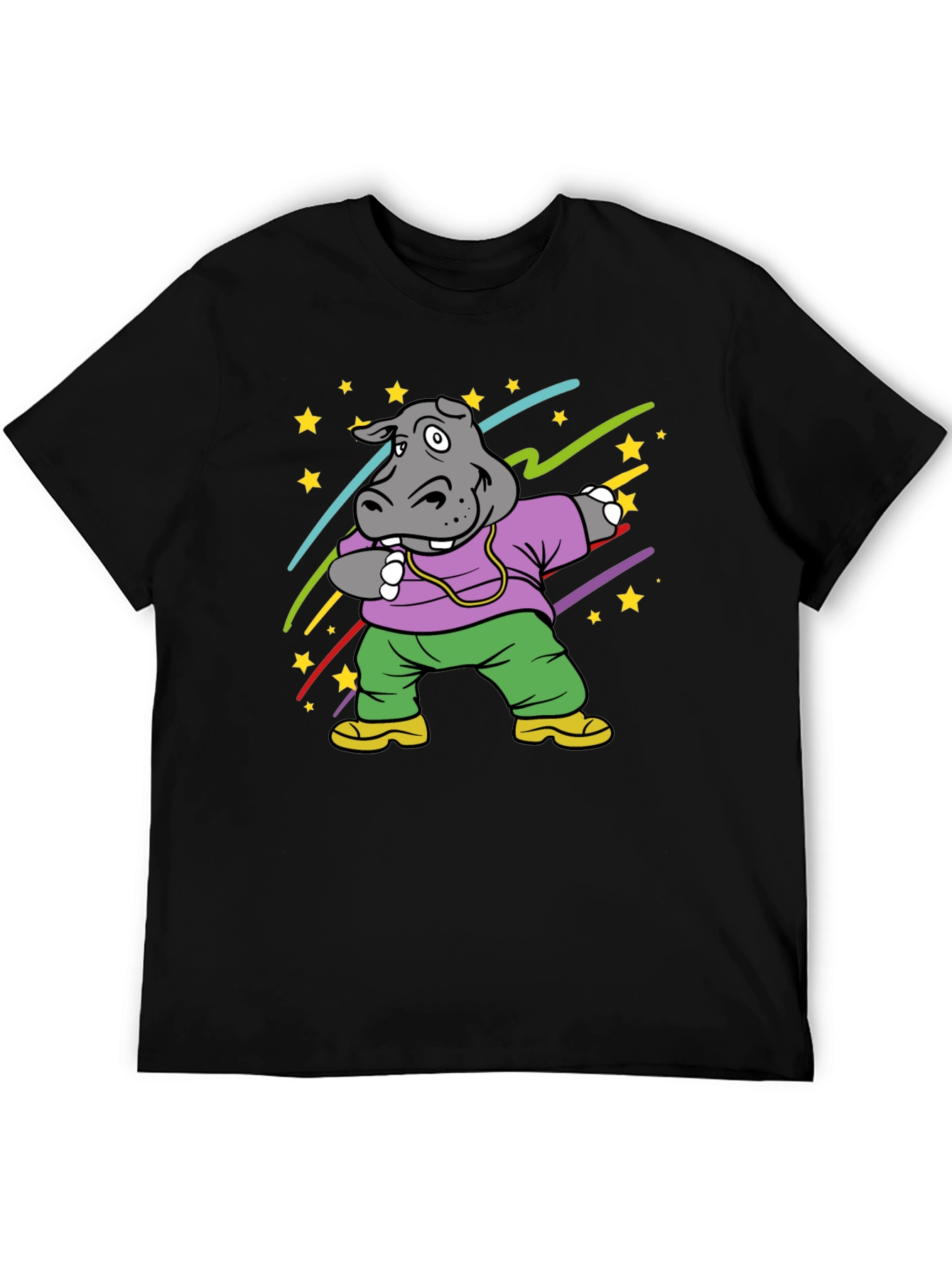 Hippo Dabbing Graphic T-Shirt