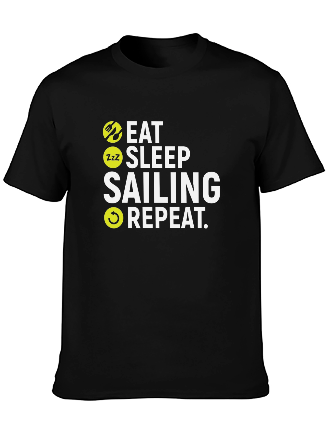 Eat Sleep Sailing Repeat Graphic T-Shirt