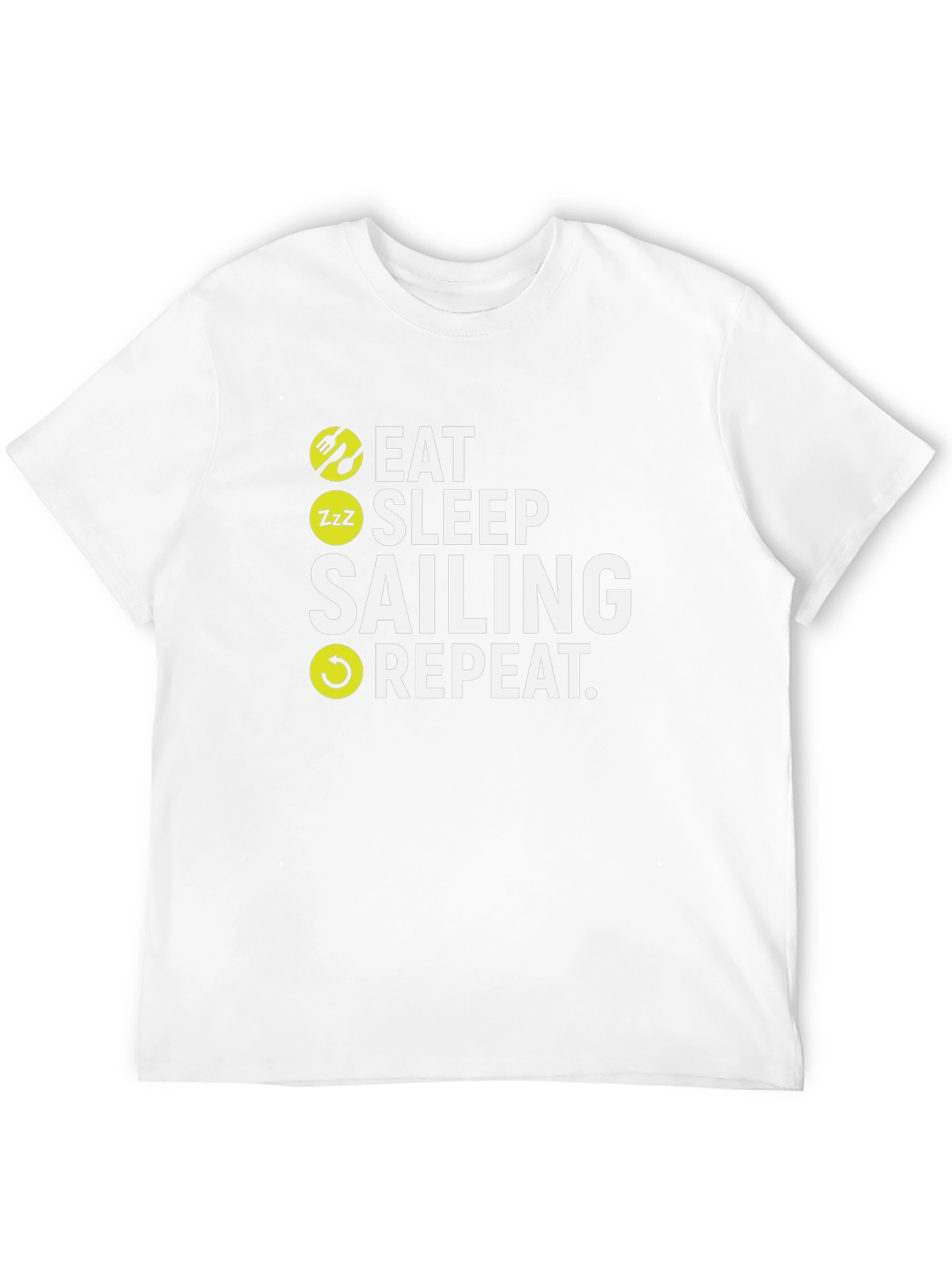 Eat Sleep Sailing Repeat Graphic T-Shirt