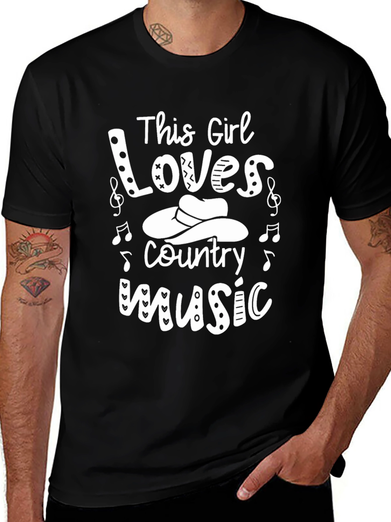 This Girl Loves Country Music T-Shirt
