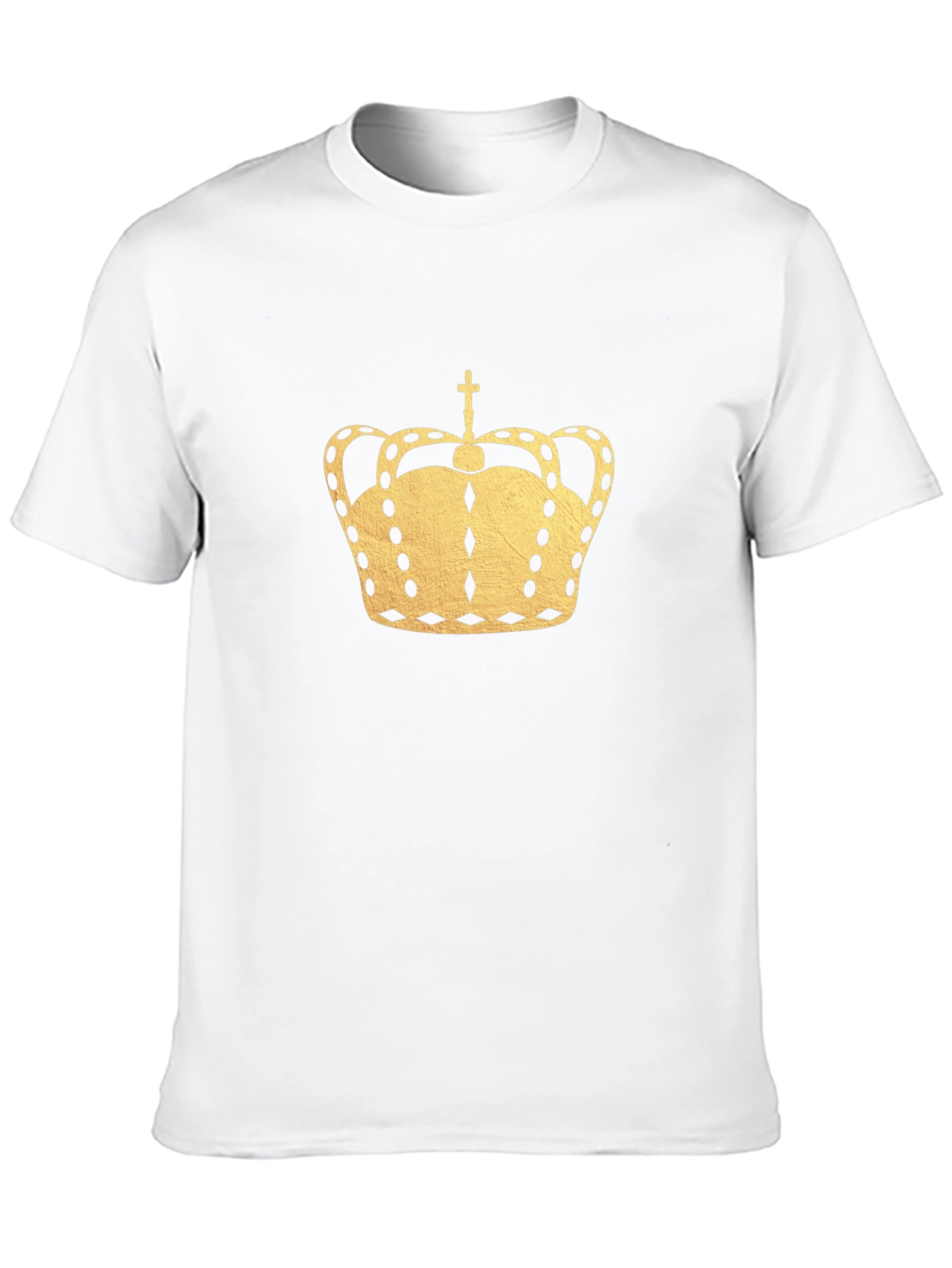 Golden Crown Graphic Black T-Shirt