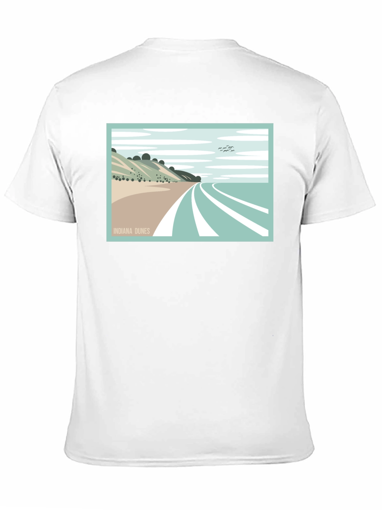Indiana Dunes Graphic Tee - Stylish Black T-Shirt