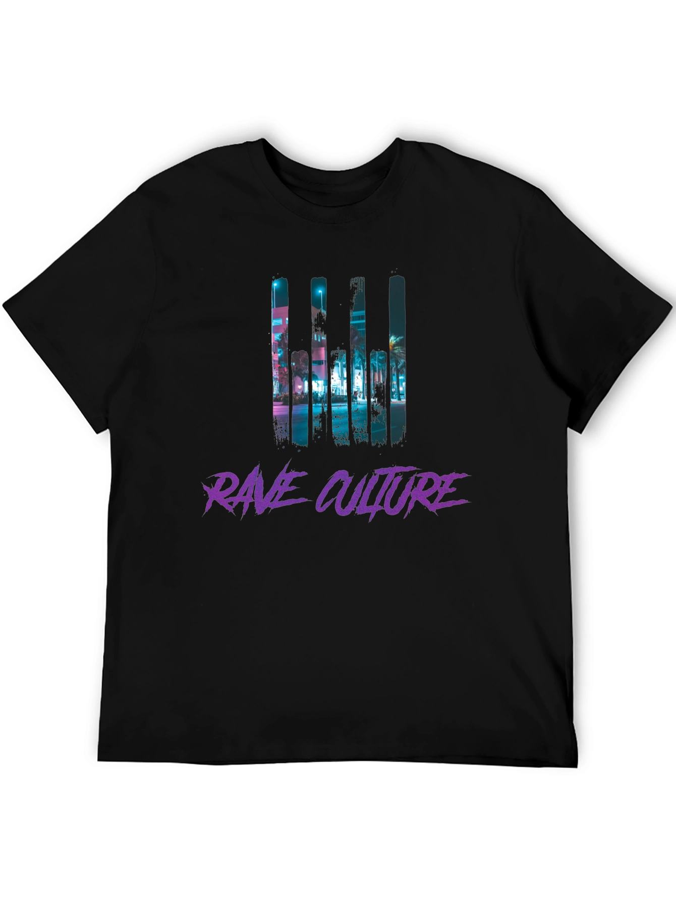 Rave Culture Graphic T-Shirt - Black