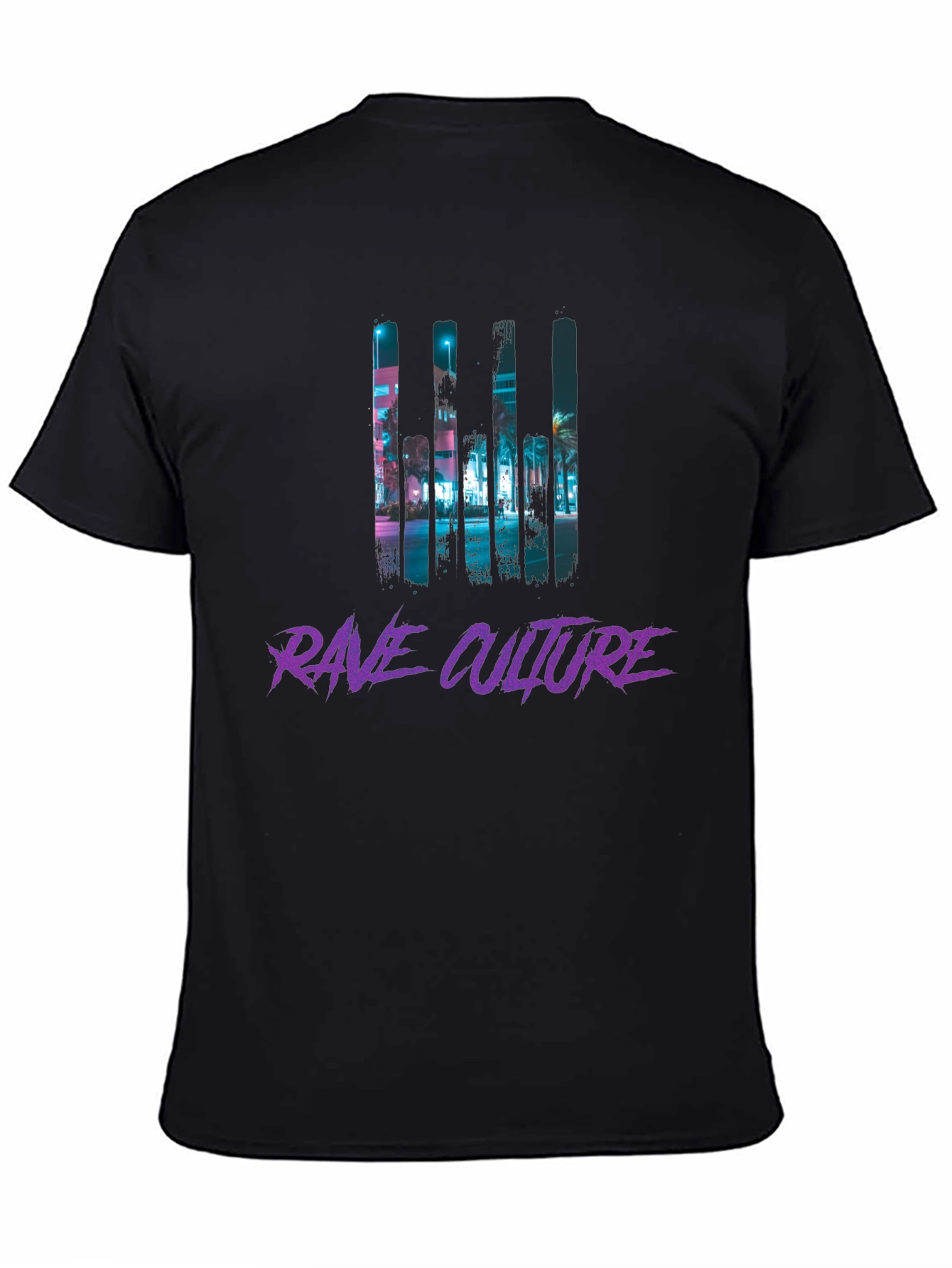 Rave Culture Graphic T-Shirt - Black