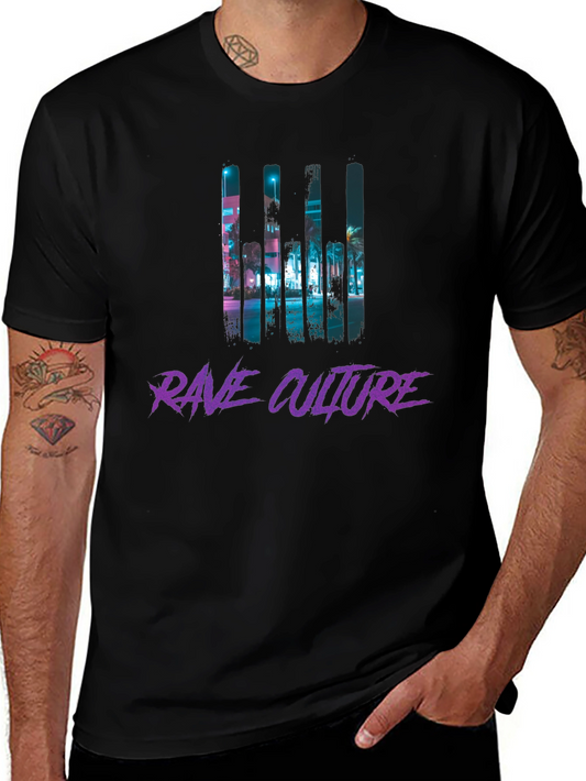 Rave Culture Graphic T-Shirt - Black