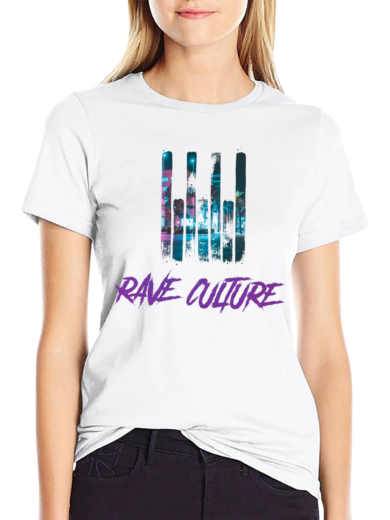 Rave Culture Graphic T-Shirt - Black