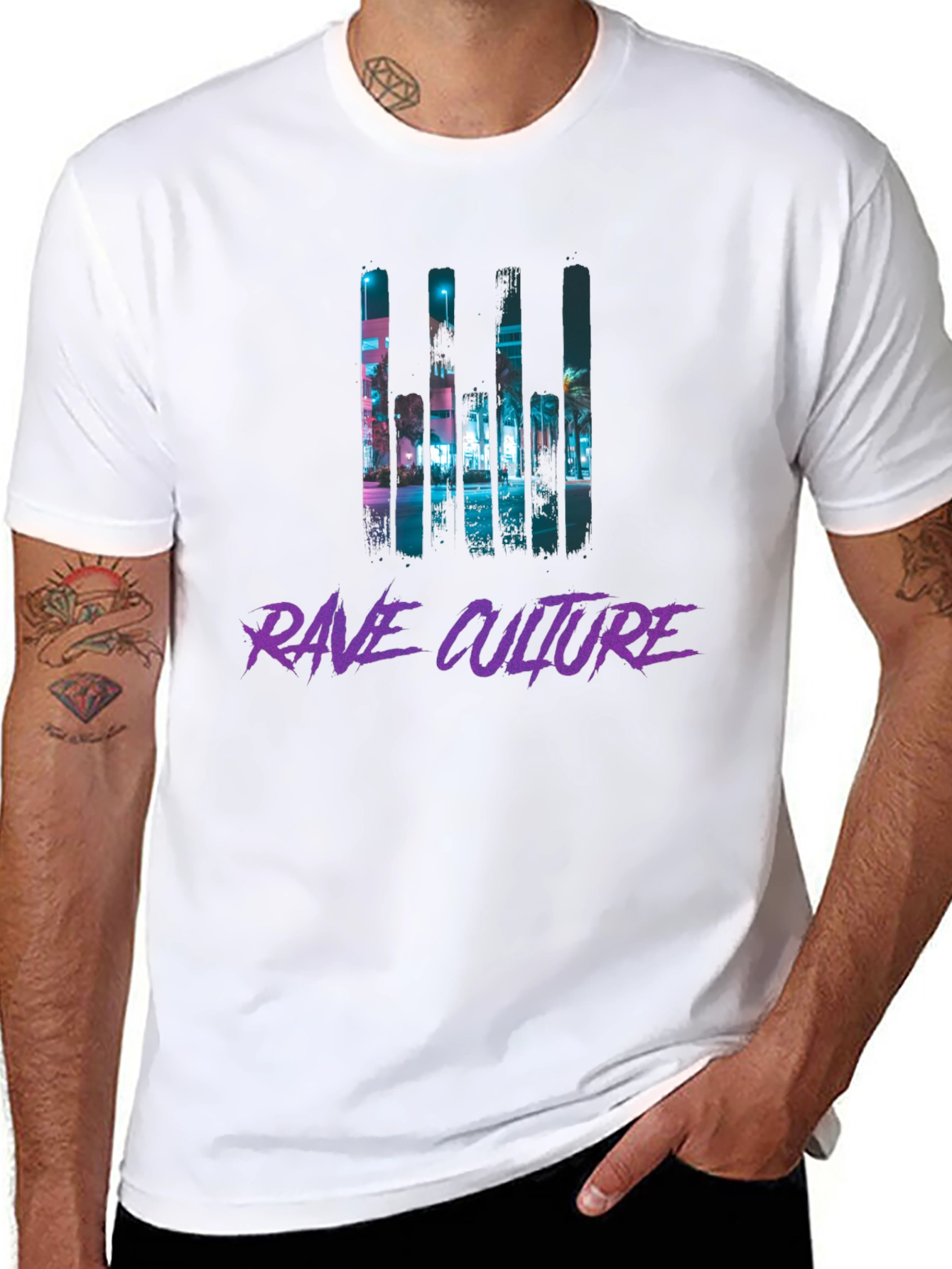 Rave Culture Graphic T-Shirt - Black