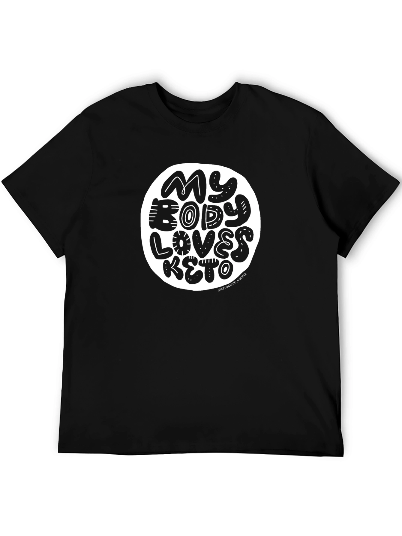 My Body Loves Keto Graphic Tee - Black
