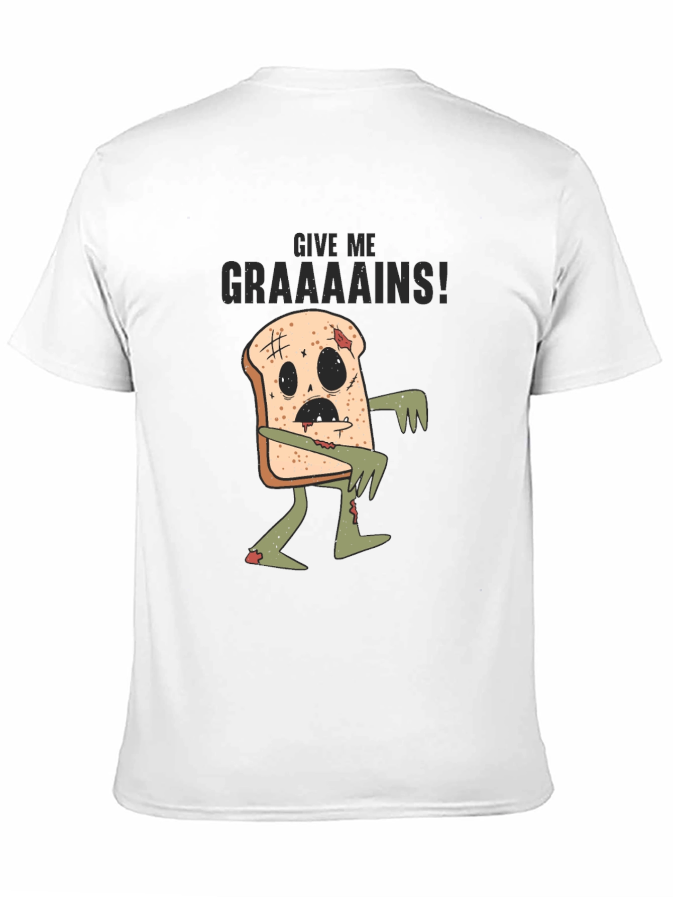 Zombie Toast T-Shirt - Give Me Graaains!