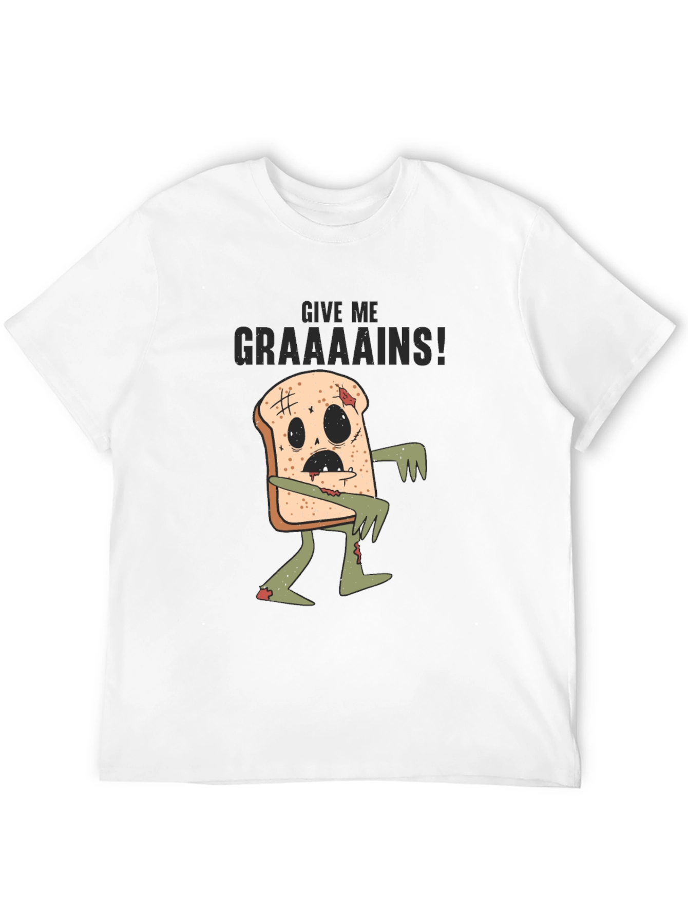 Zombie Toast T-Shirt - Give Me Graaains!