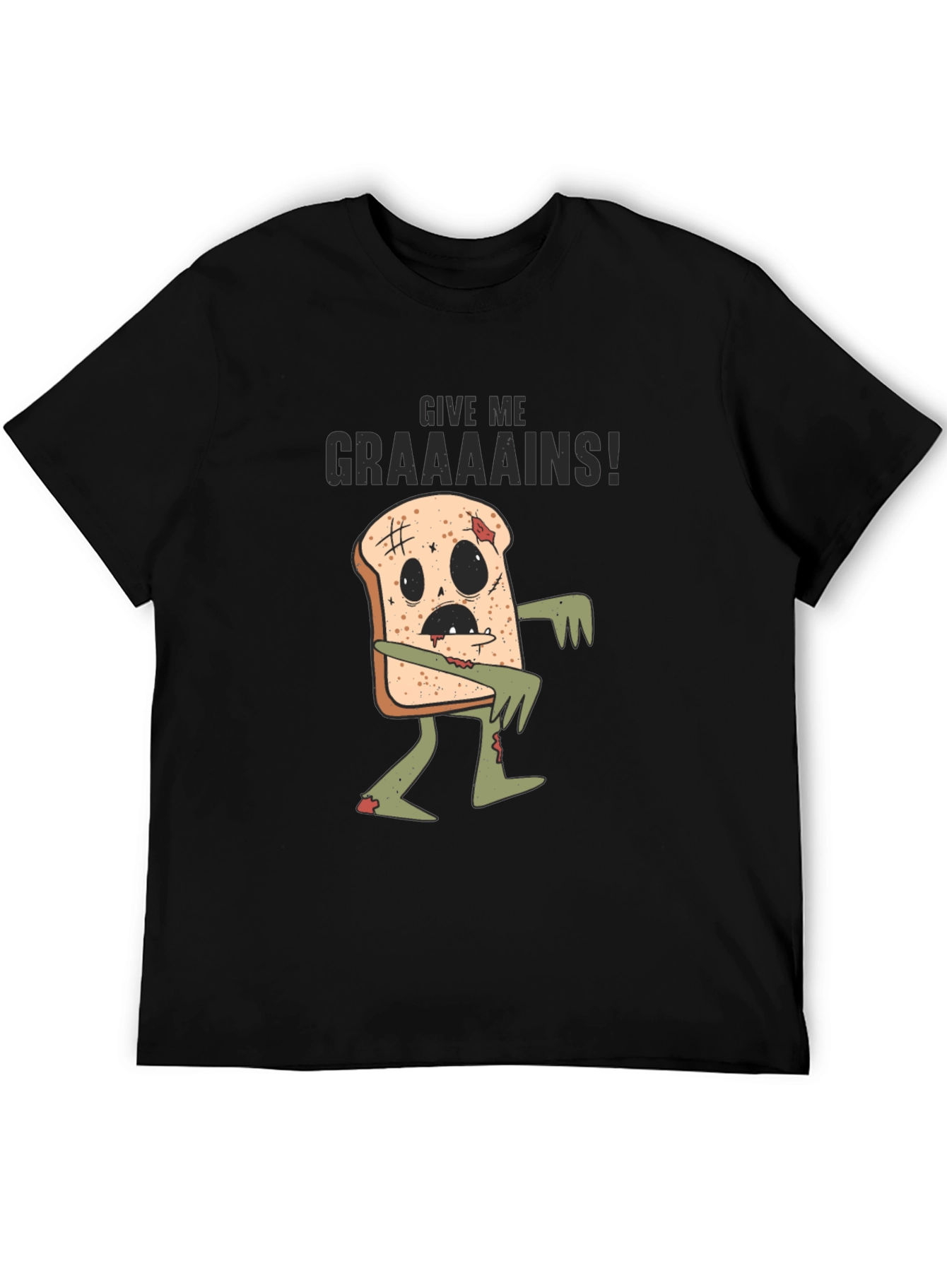 Zombie Toast T-Shirt - Give Me Graaains!