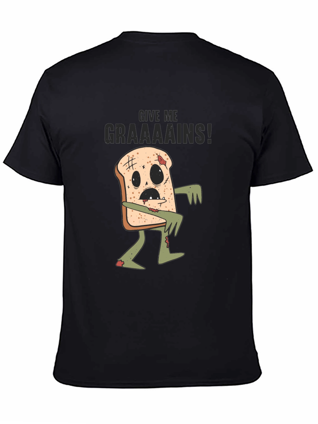Zombie Toast T-Shirt - Give Me Graaains!