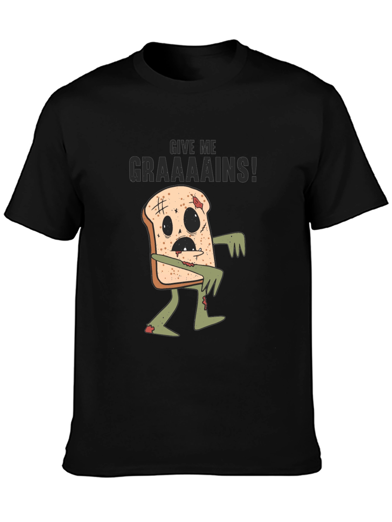 Zombie Toast T-Shirt - Give Me Graaains!