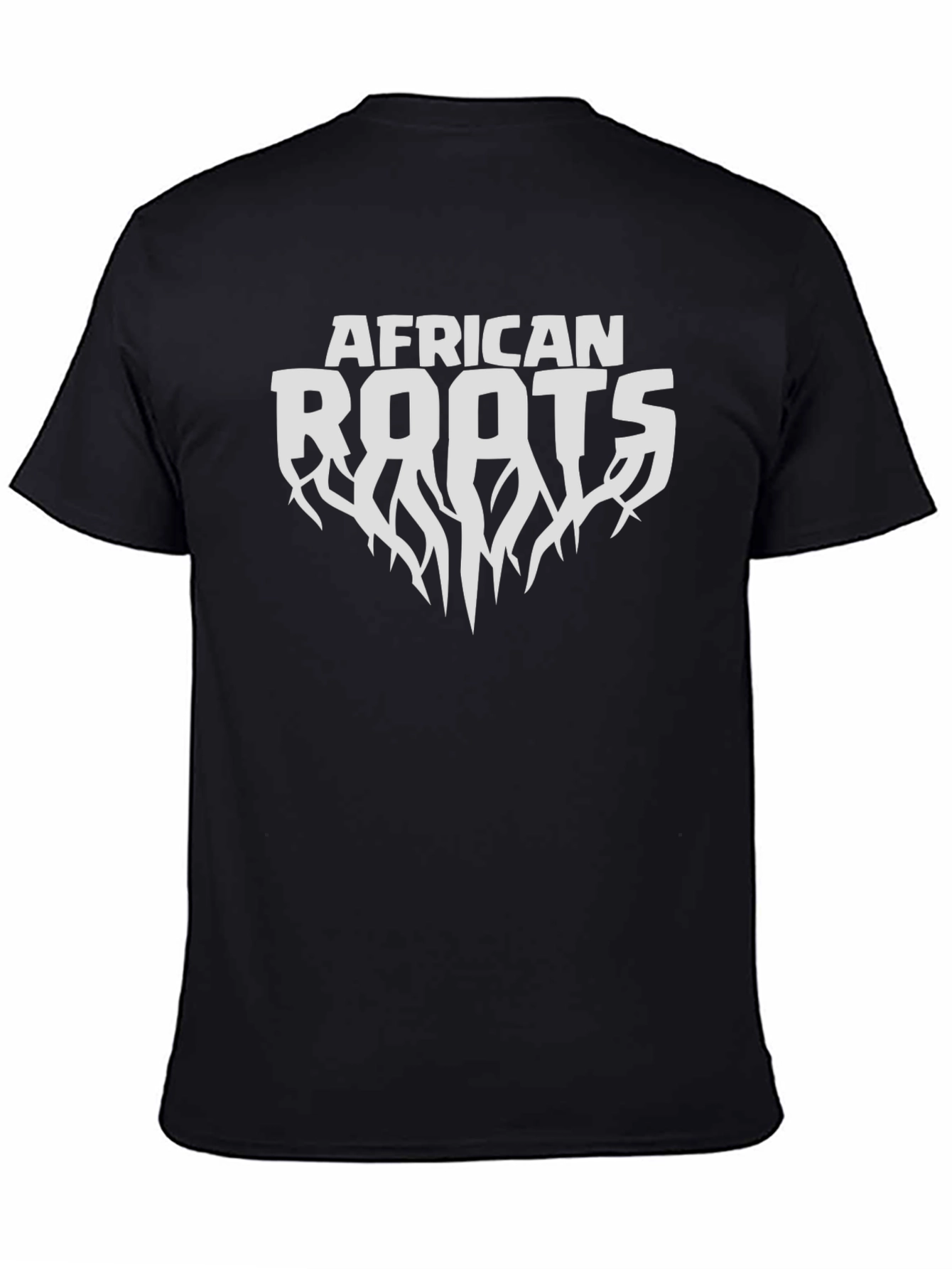 African Roots Black T-Shirt - Graphic Tee