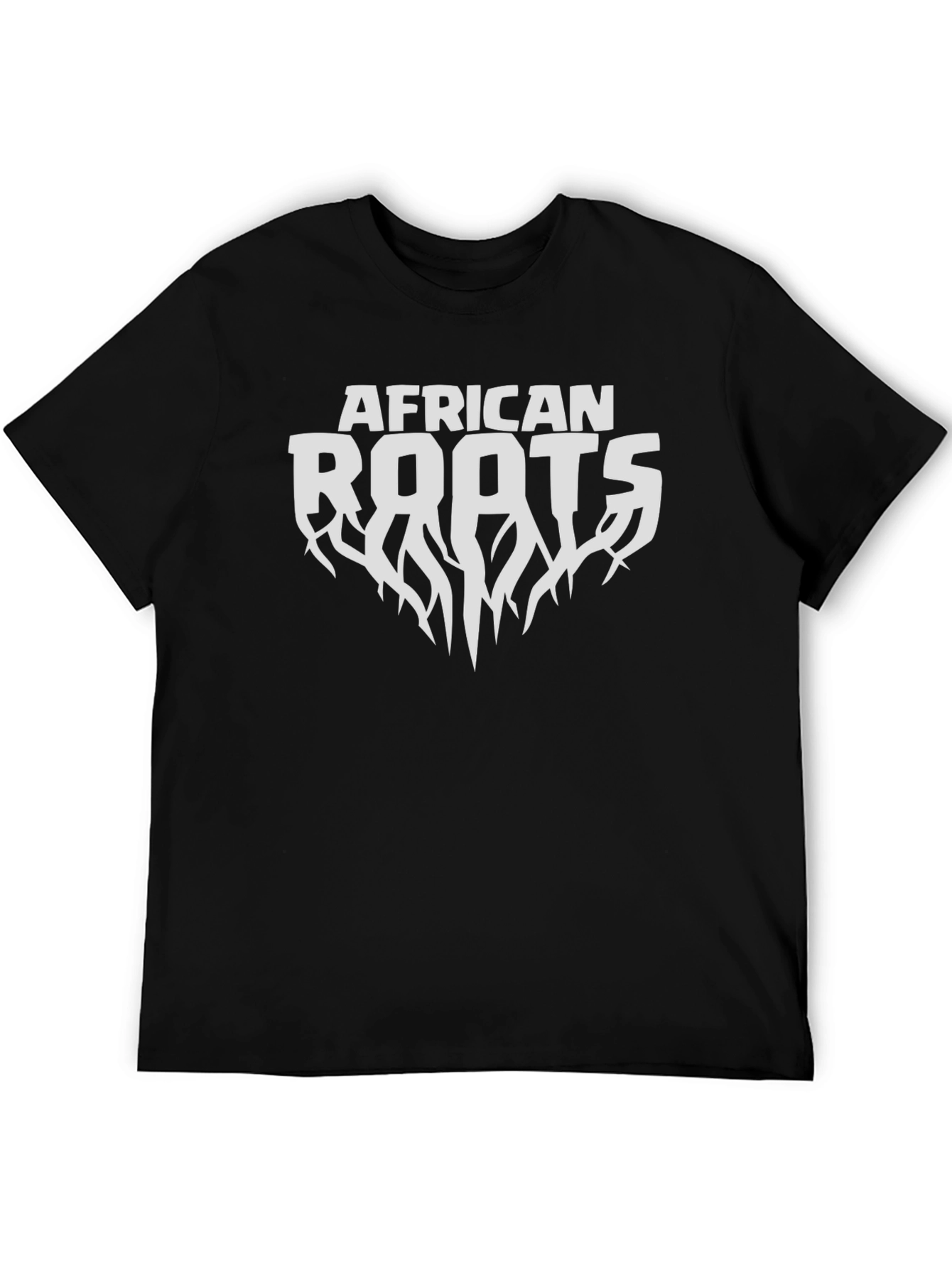 African Roots Black T-Shirt - Graphic Tee