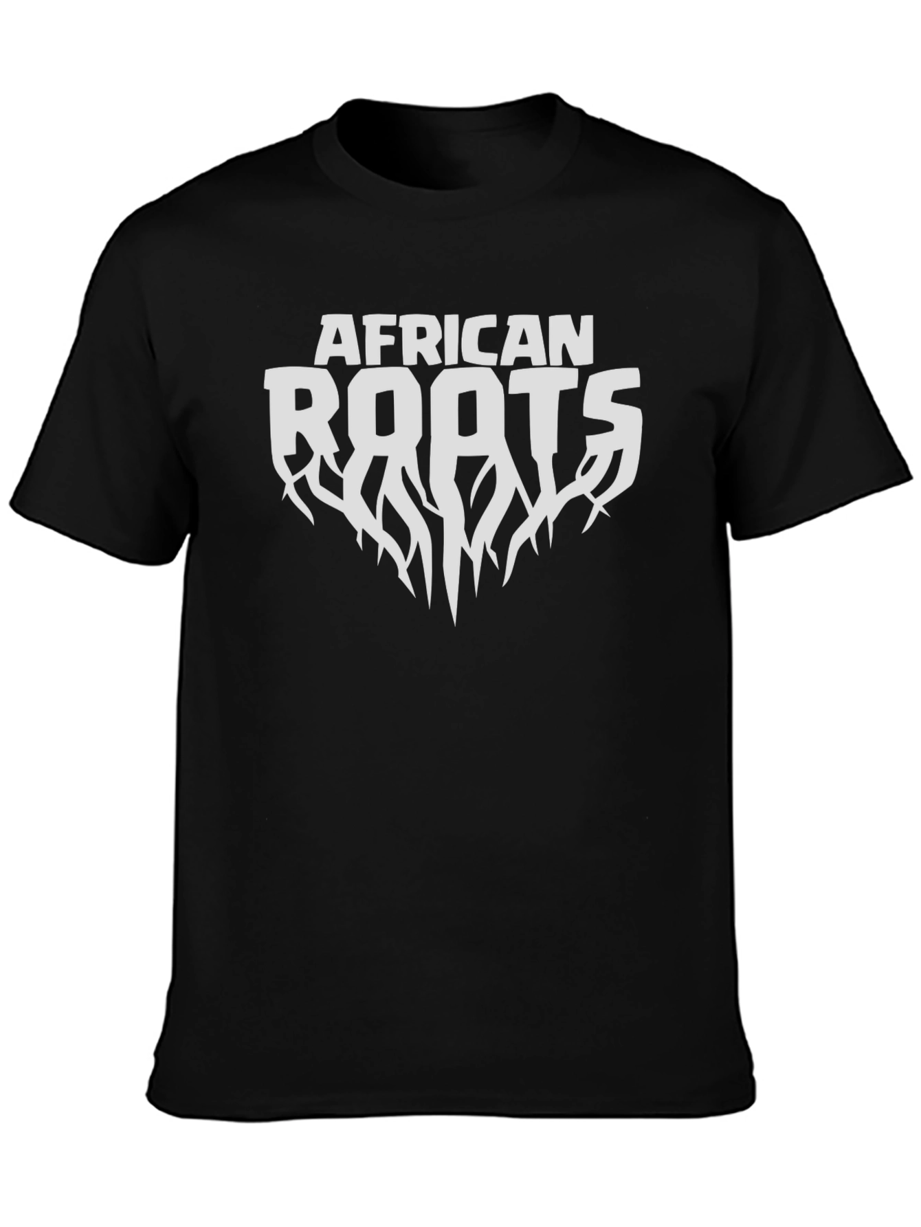 African Roots Black T-Shirt - Graphic Tee