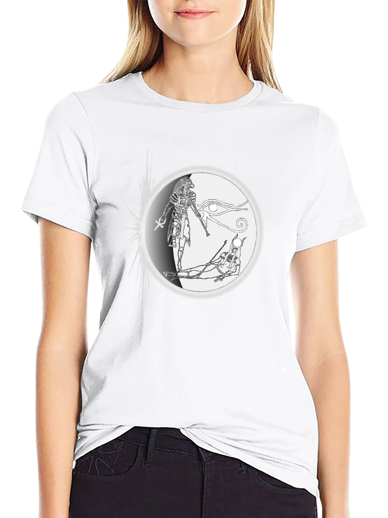 Egyptian Gods Graphic Black T-Shirt