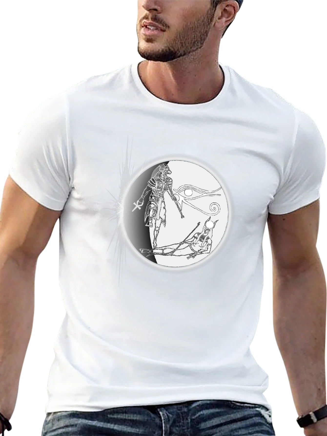 Egyptian Gods Graphic Black T-Shirt