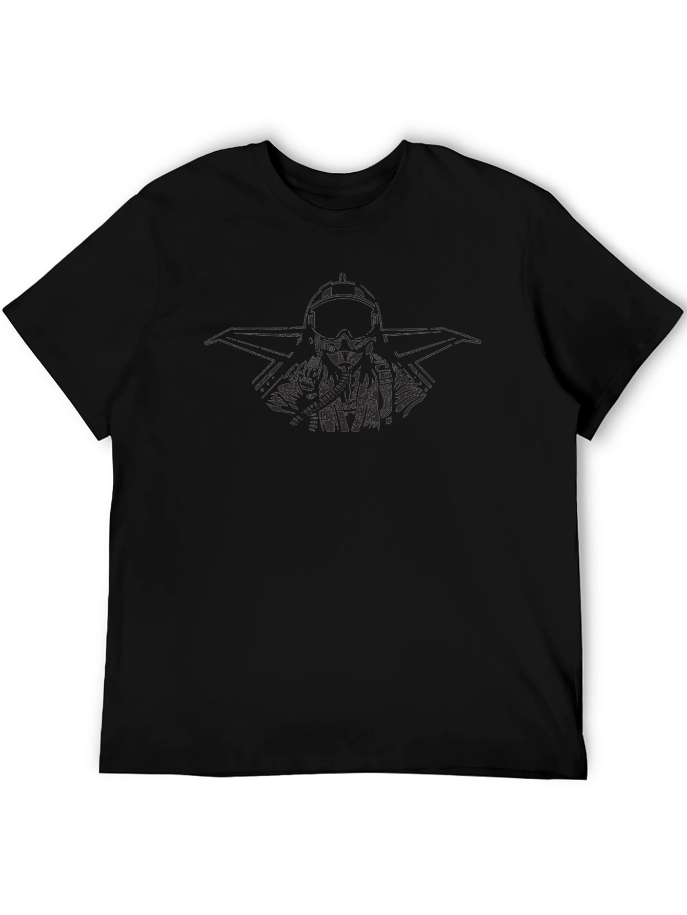 Pilot Graphic T-Shirt - Black Cotton Tee