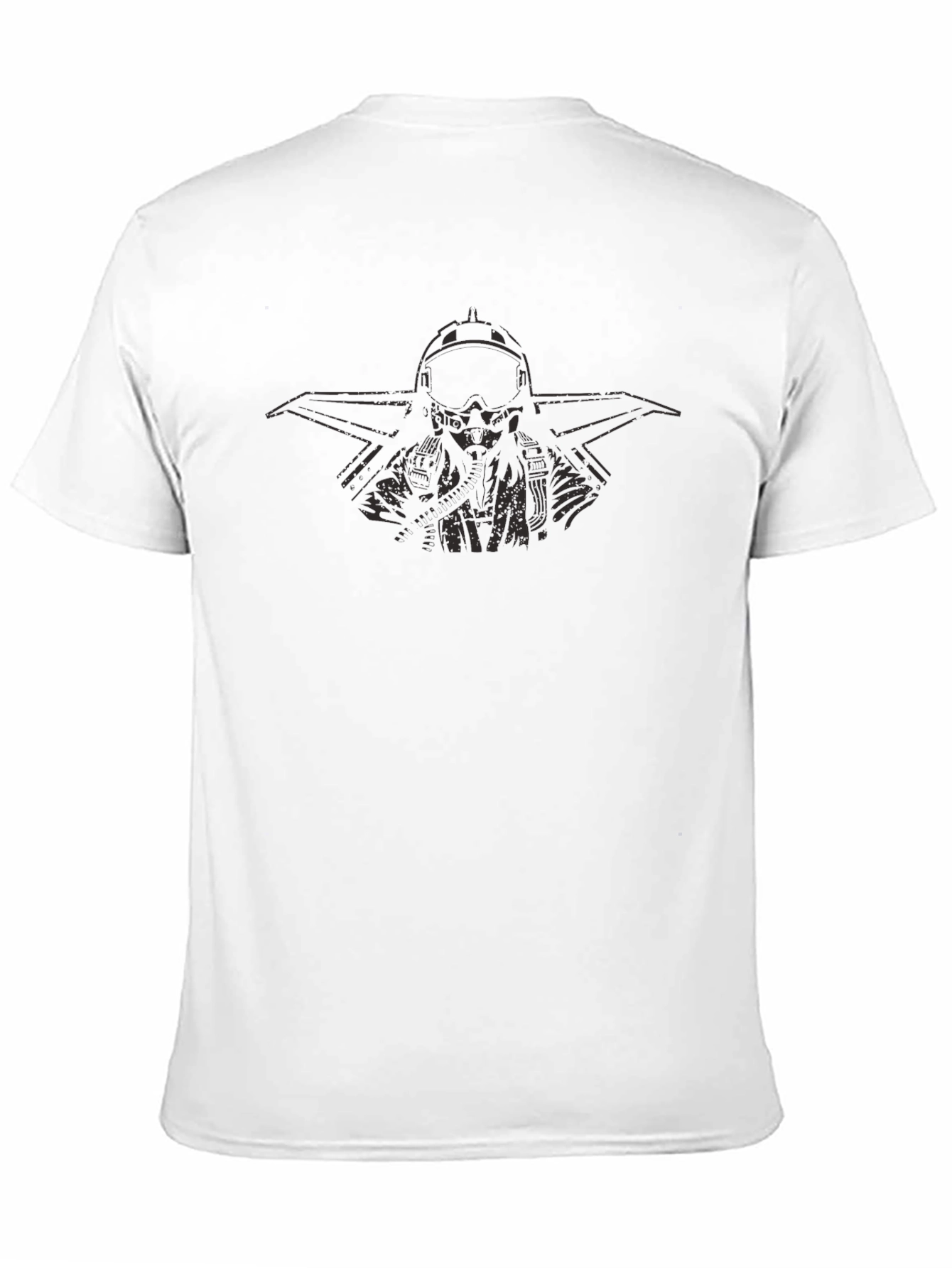 Pilot Graphic T-Shirt - Black Cotton Tee