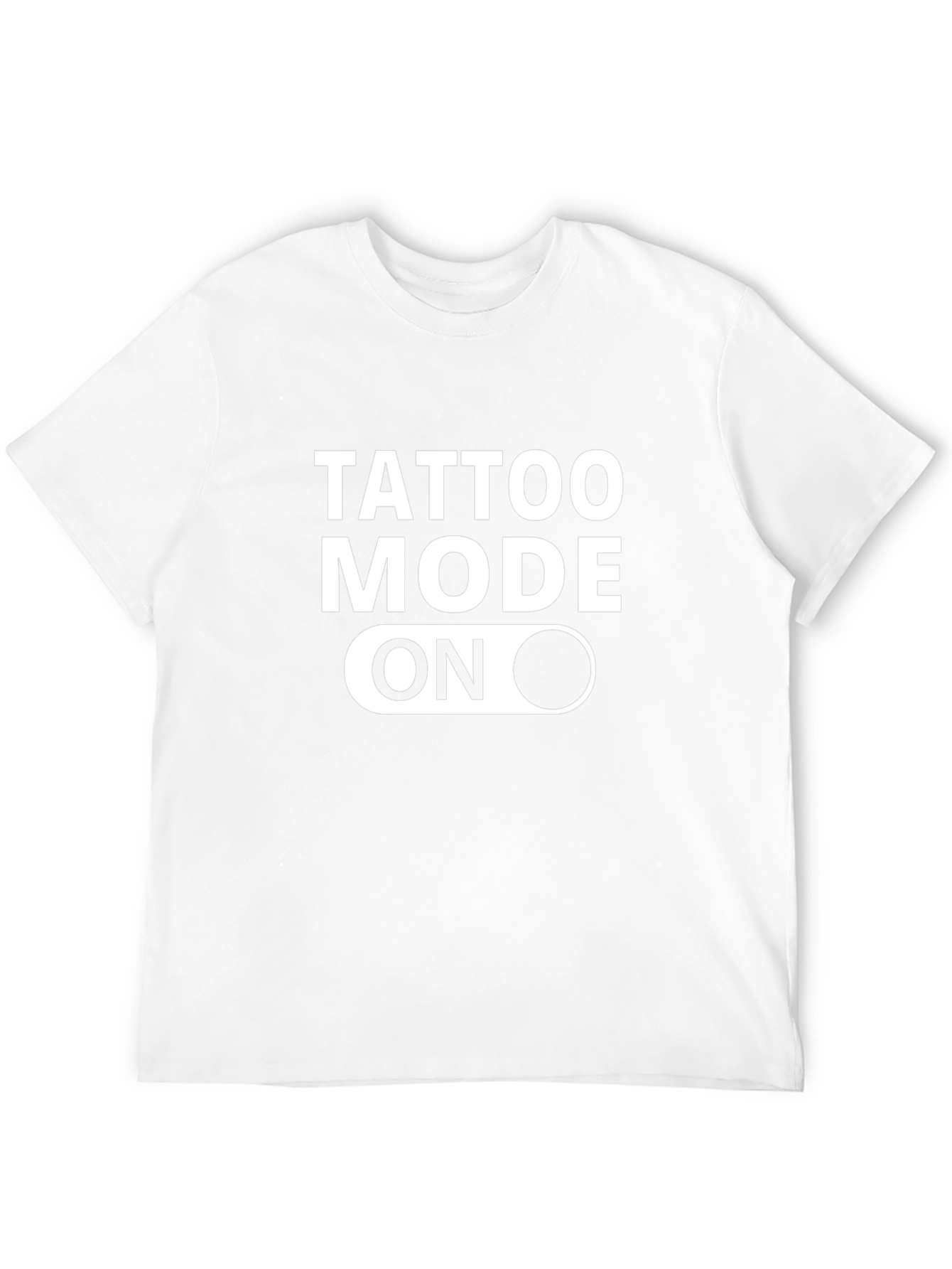 Tattoo Mode On Graphic Tee - Black Cotton Blend