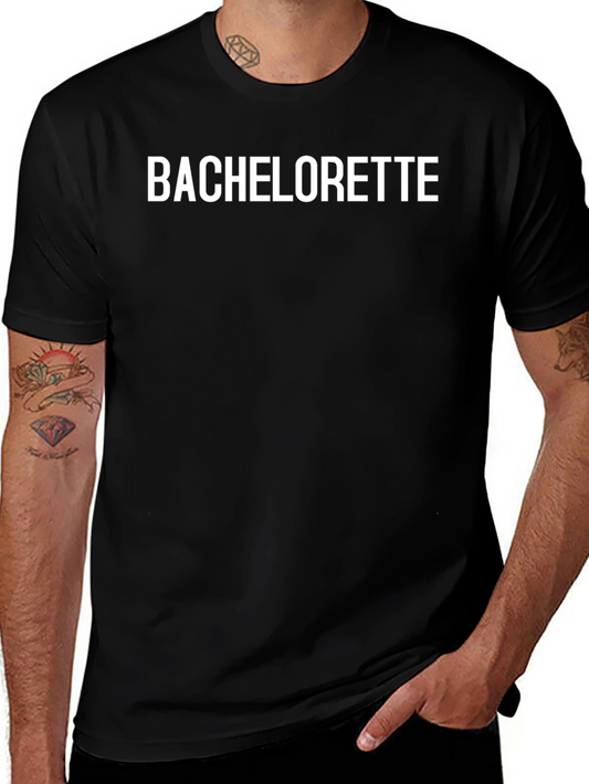 Bachelorette Party T-Shirt - Black Cotton Crew Neck Tee
