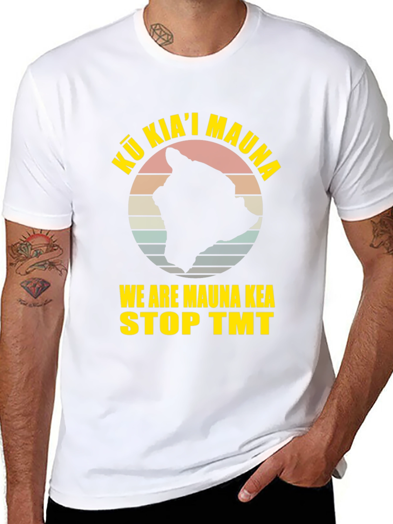 Kū Kiaʻi Mauna Stop TMT Graphic Tee
