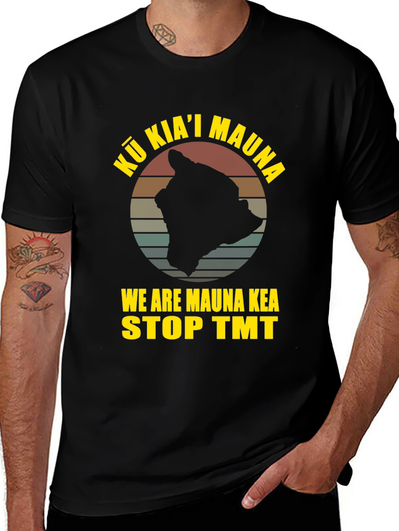 Kū Kiaʻi Mauna Stop TMT Graphic Tee